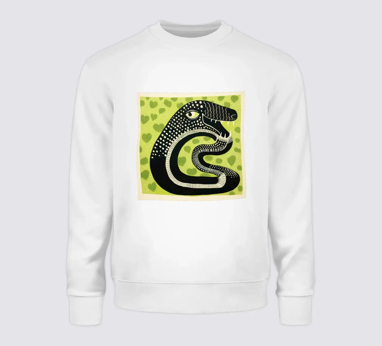 Cobra verde felpa da Minimal Animal Art