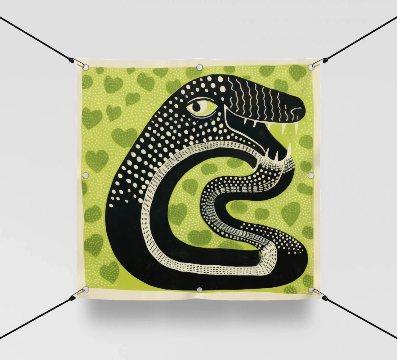 Cobra verde 1 telo in pvc da Minimal Animal Art