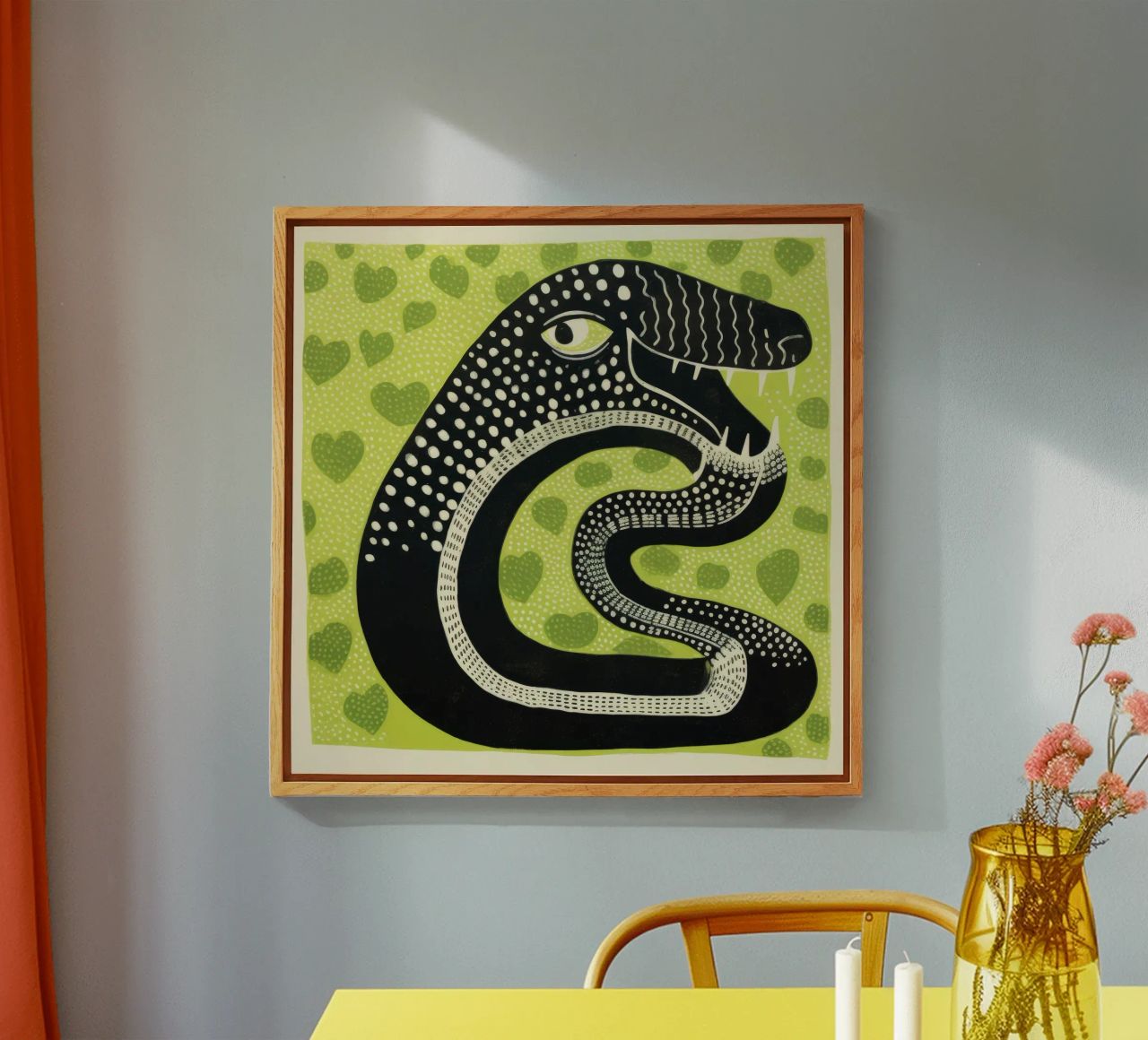 Cobra verde 1 plexiglass da Minimal Animal Art