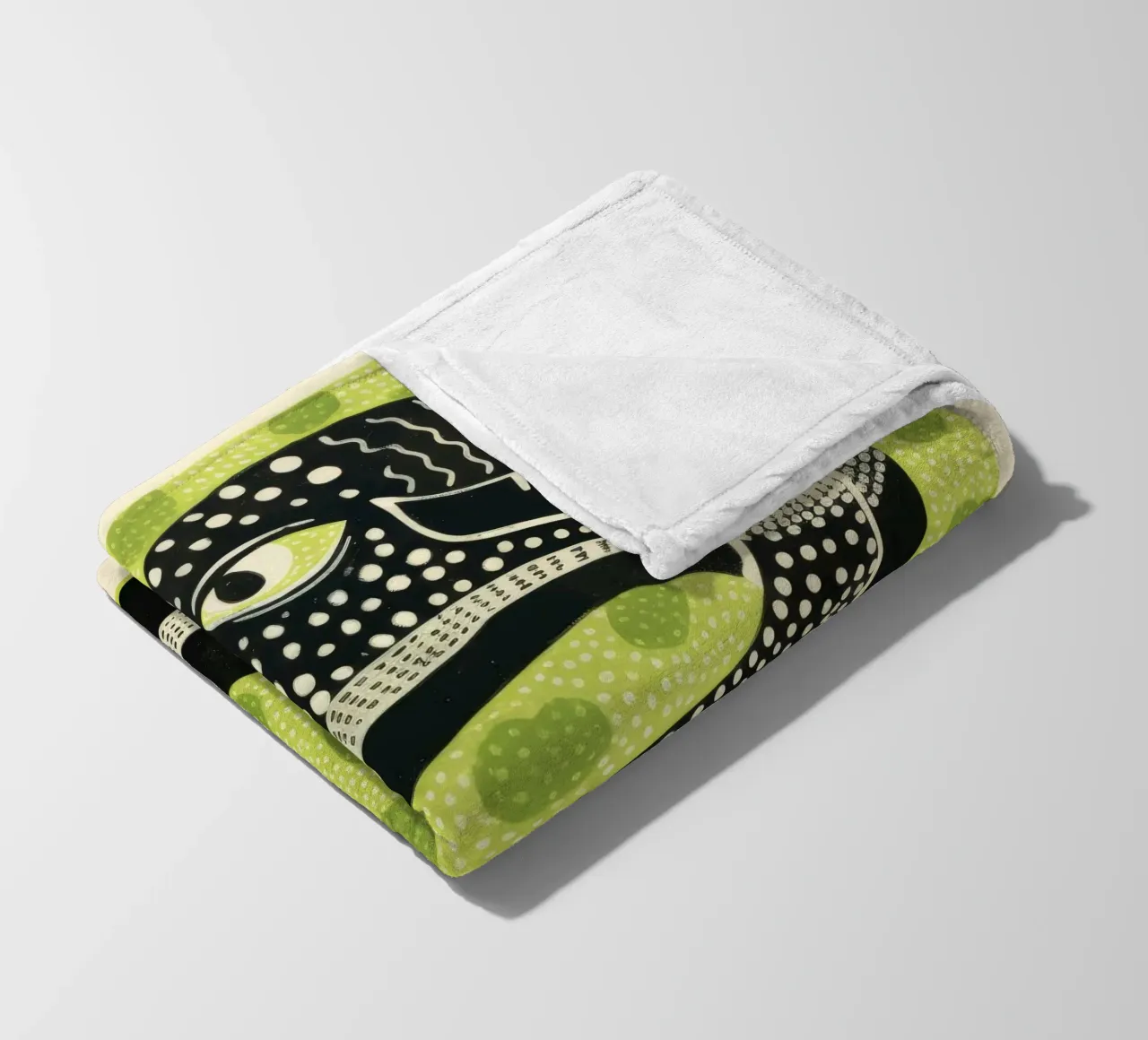 Cobra verde coperta in pile da Minimal Animal Art