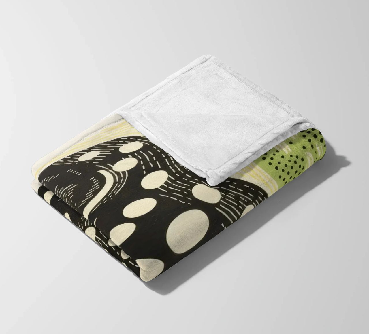 Cobra verde 3 coperta in pile da Minimal Animal Art