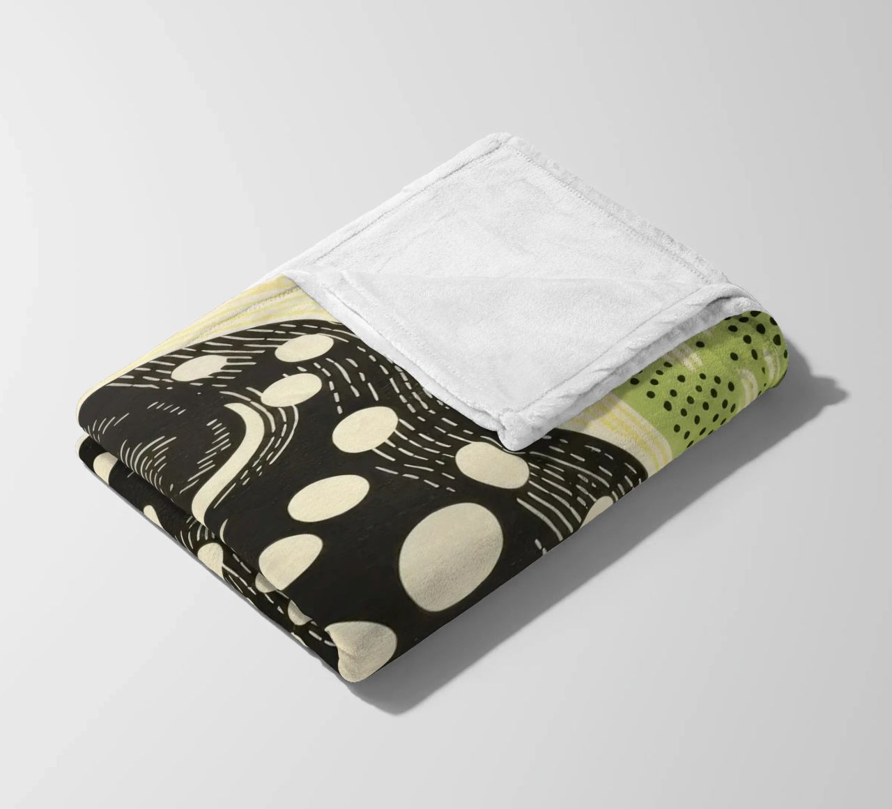Cobra verde 3 coperta in pile da Minimal Animal Art