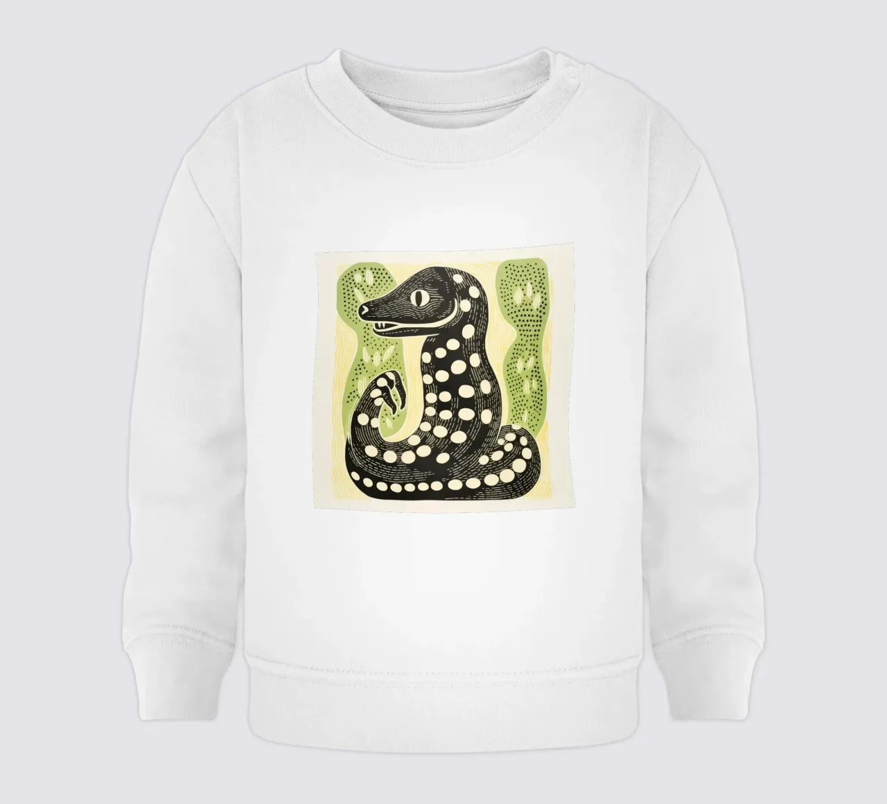 Cobra verde felpa neonato da Minimal Animal Art