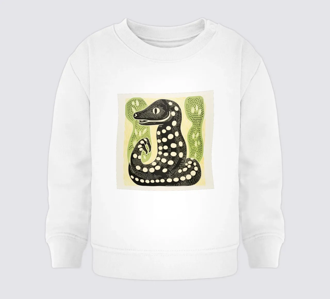 Cobra Verde 3 sudadera de bebé de Minimal Animal Art