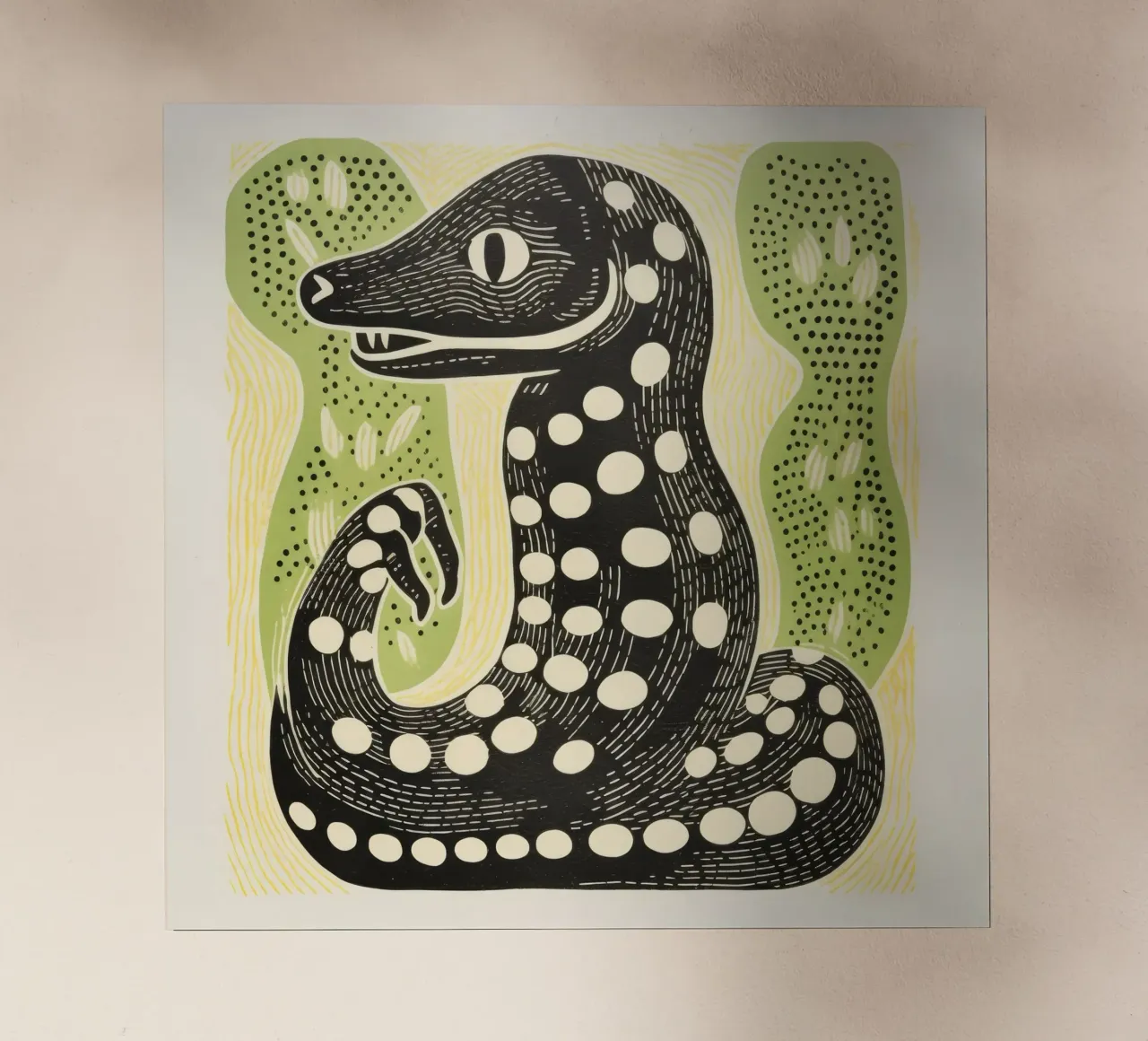 Green Cobra 3 backlit film by Minimal Animal Art