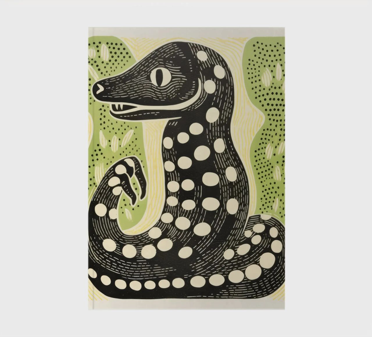 Green Cobra 3 notebook by Minimal Animal Art