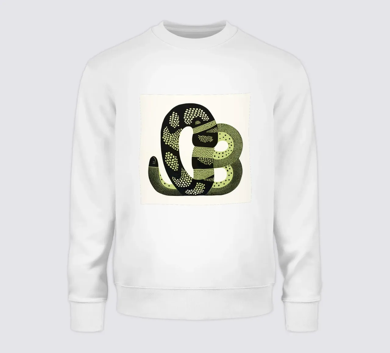 Cobra verde felpa da Minimal Animal Art