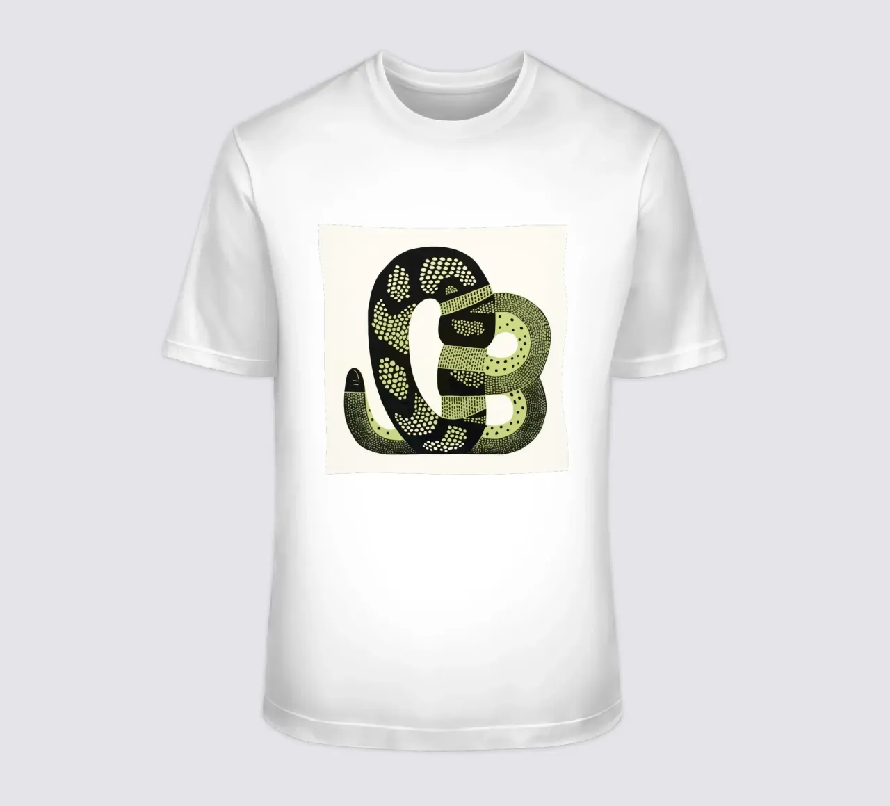 Cobra verde 4 t-shirt da Minimal Animal Art