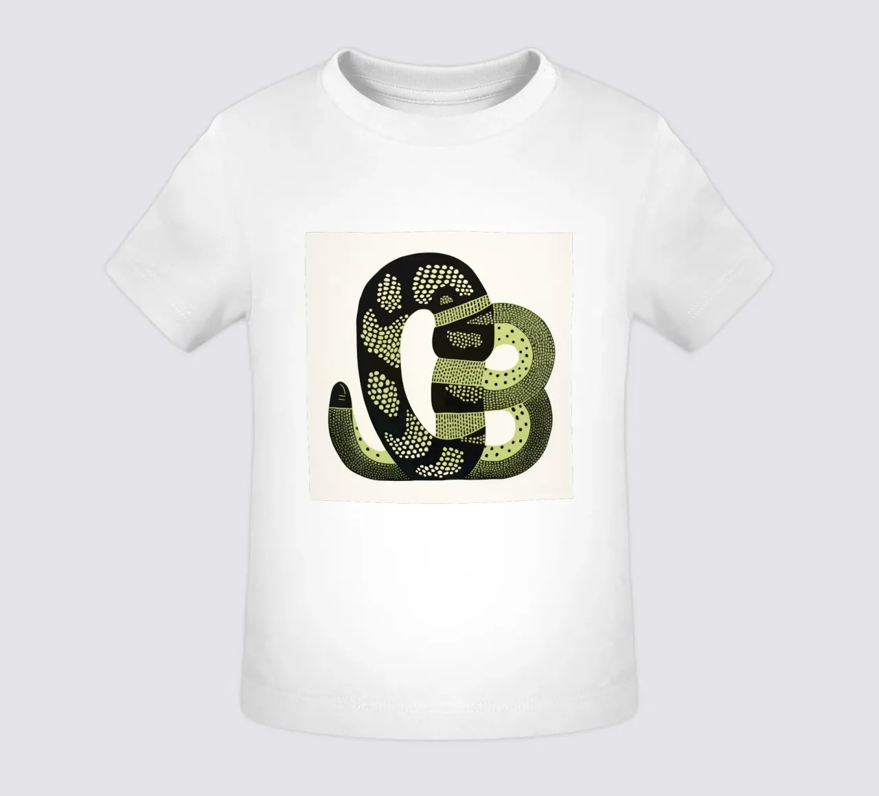 Cobra Verde 4 camiseta de bebé de Minimal Animal Art