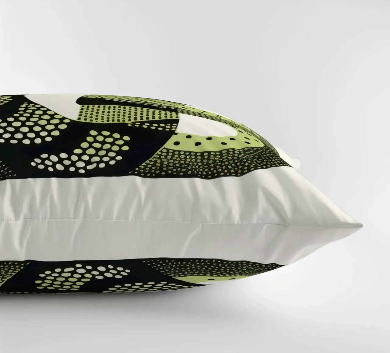 Cobra verde cuscino da Minimal Animal Art