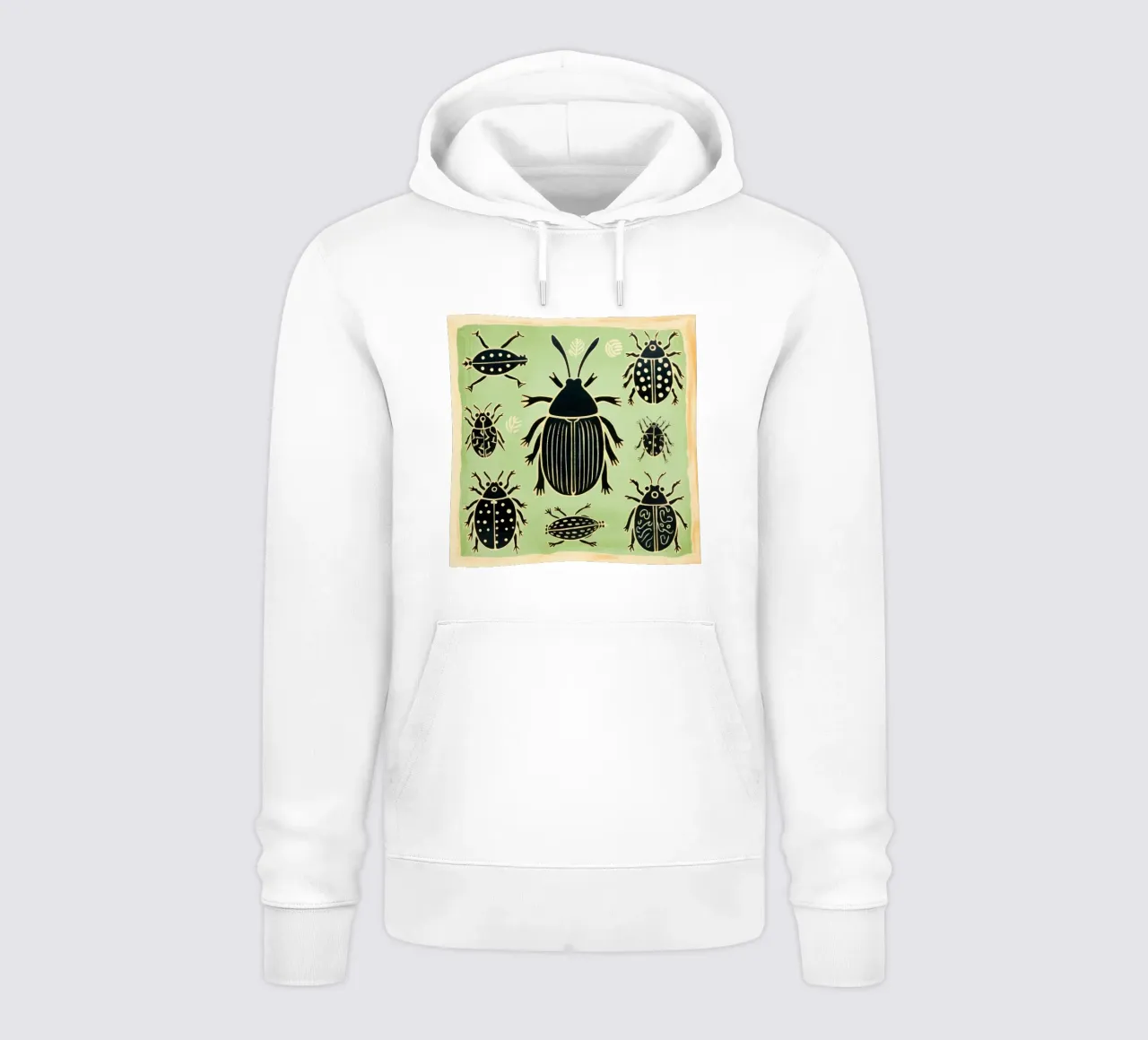 Cucaracha verde 1 sudadera con capucha de Minimal Animal Art