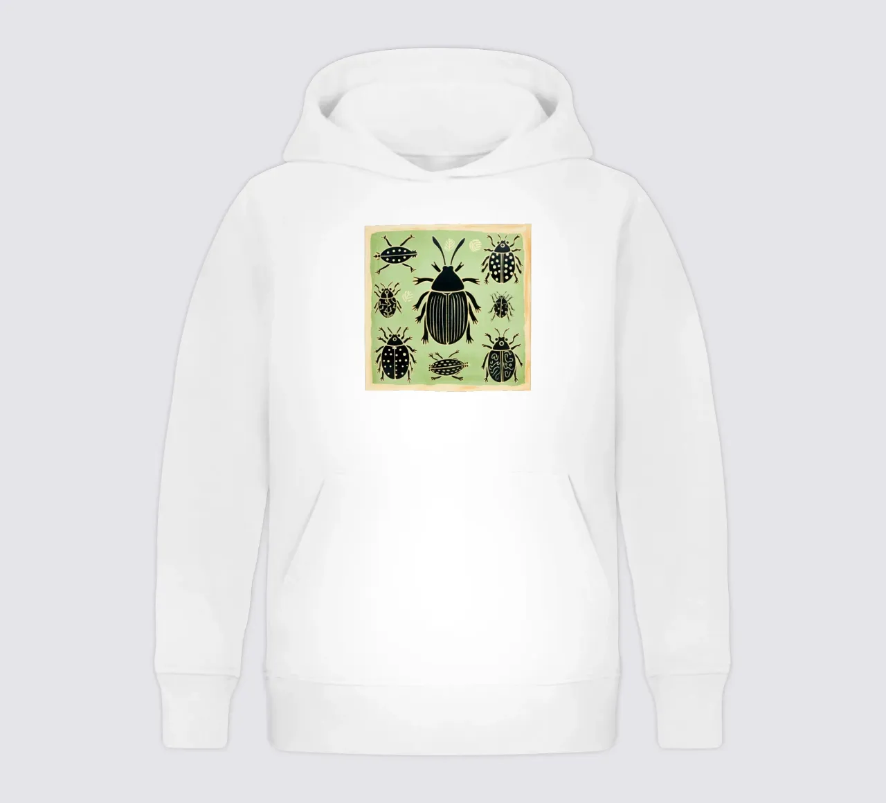 Grüne Kakerlake 1 Kinder Hoodie von Minimal Animal Art