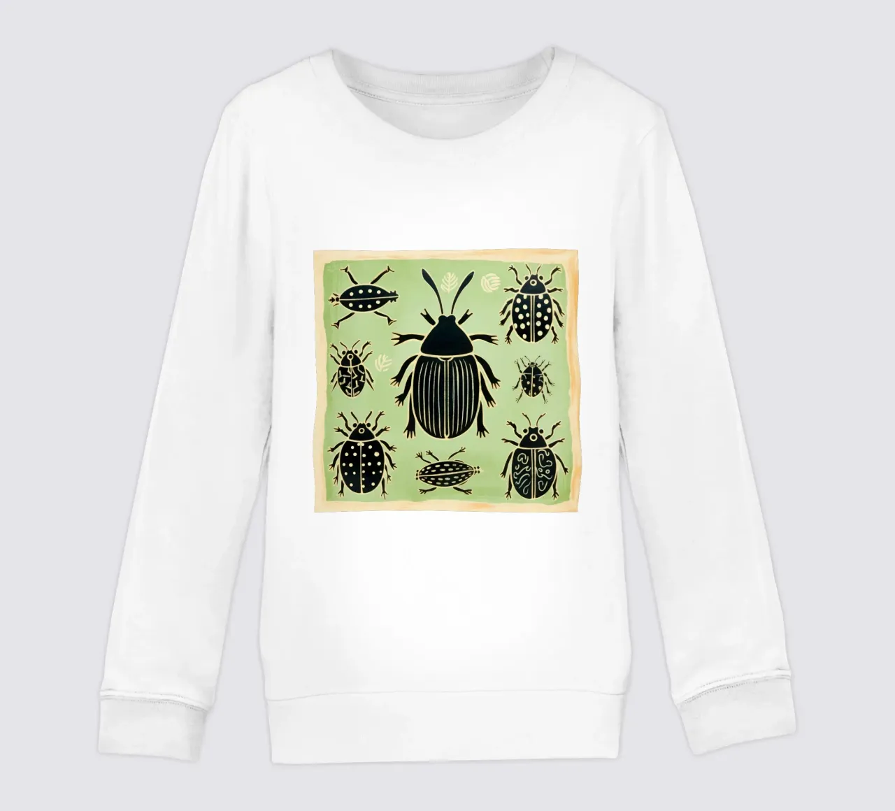 Grüne Kakerlake 1 Kinder Sweatshirt von Minimal Animal Art