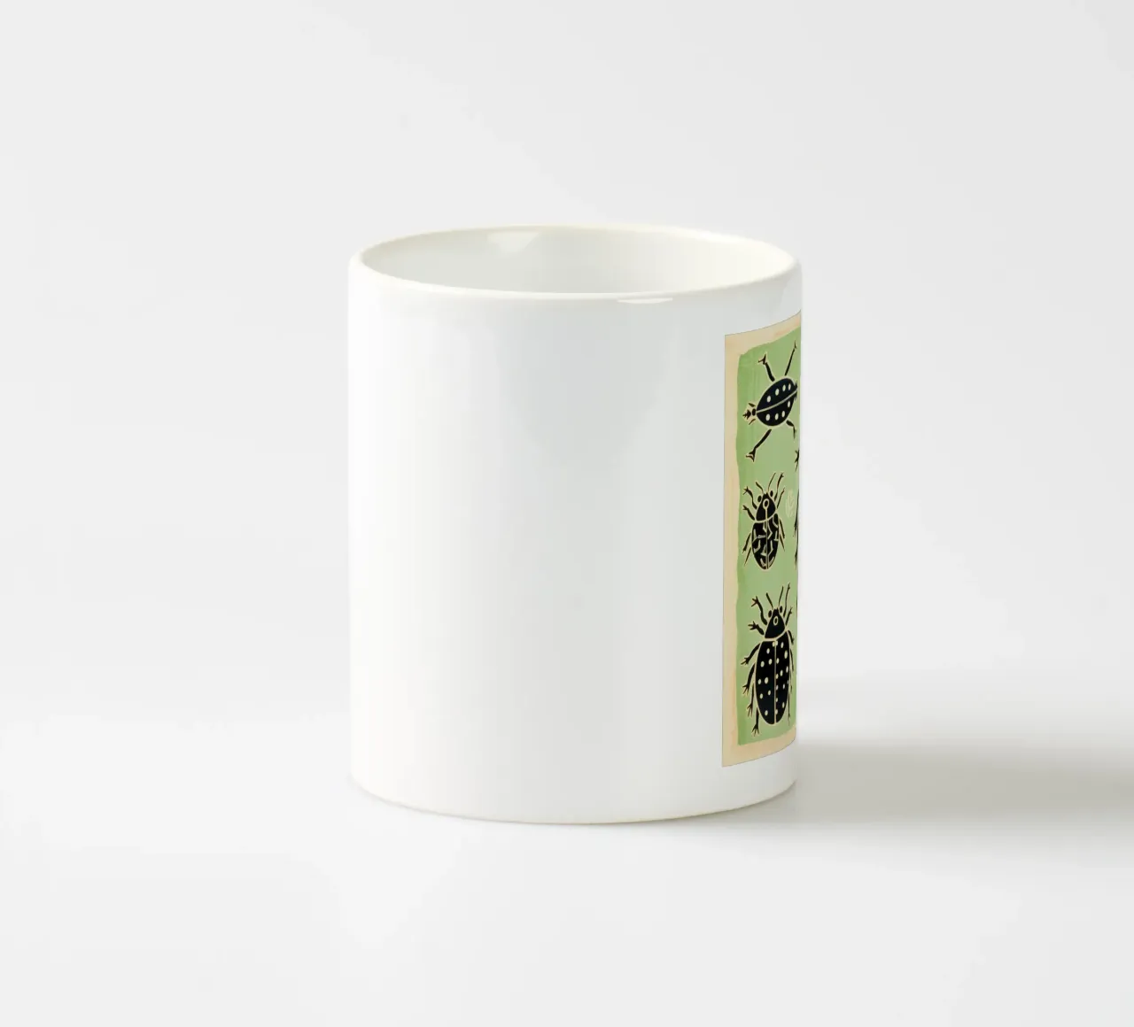 Blatte verte 1 mug en céramique de Minimal Animal Art