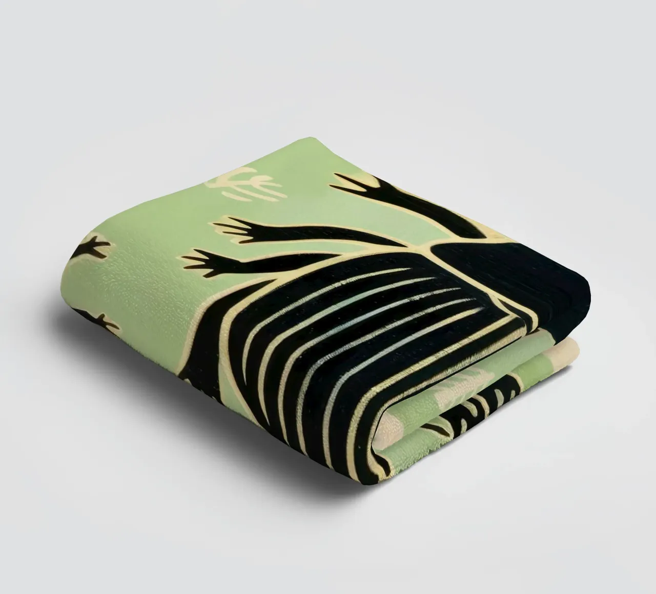 Scarafaggio verde 1 asciugamano da bagno da Minimal Animal Art
