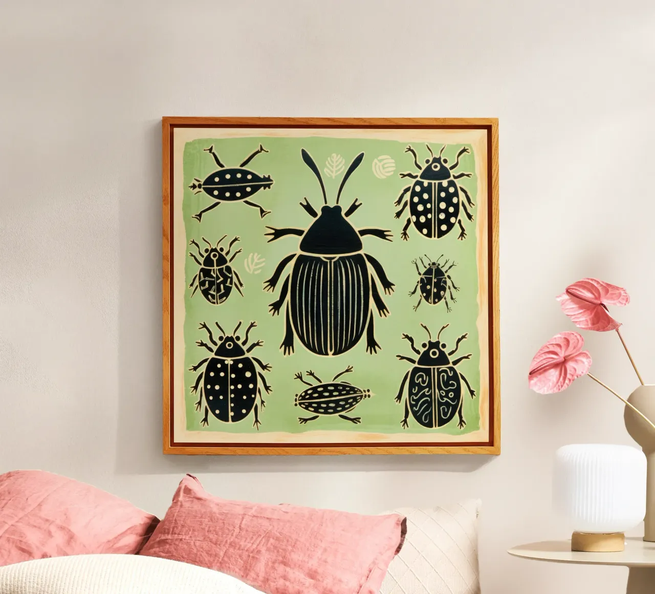 Cucaracha verde 1 metacrilato de Minimal Animal Art