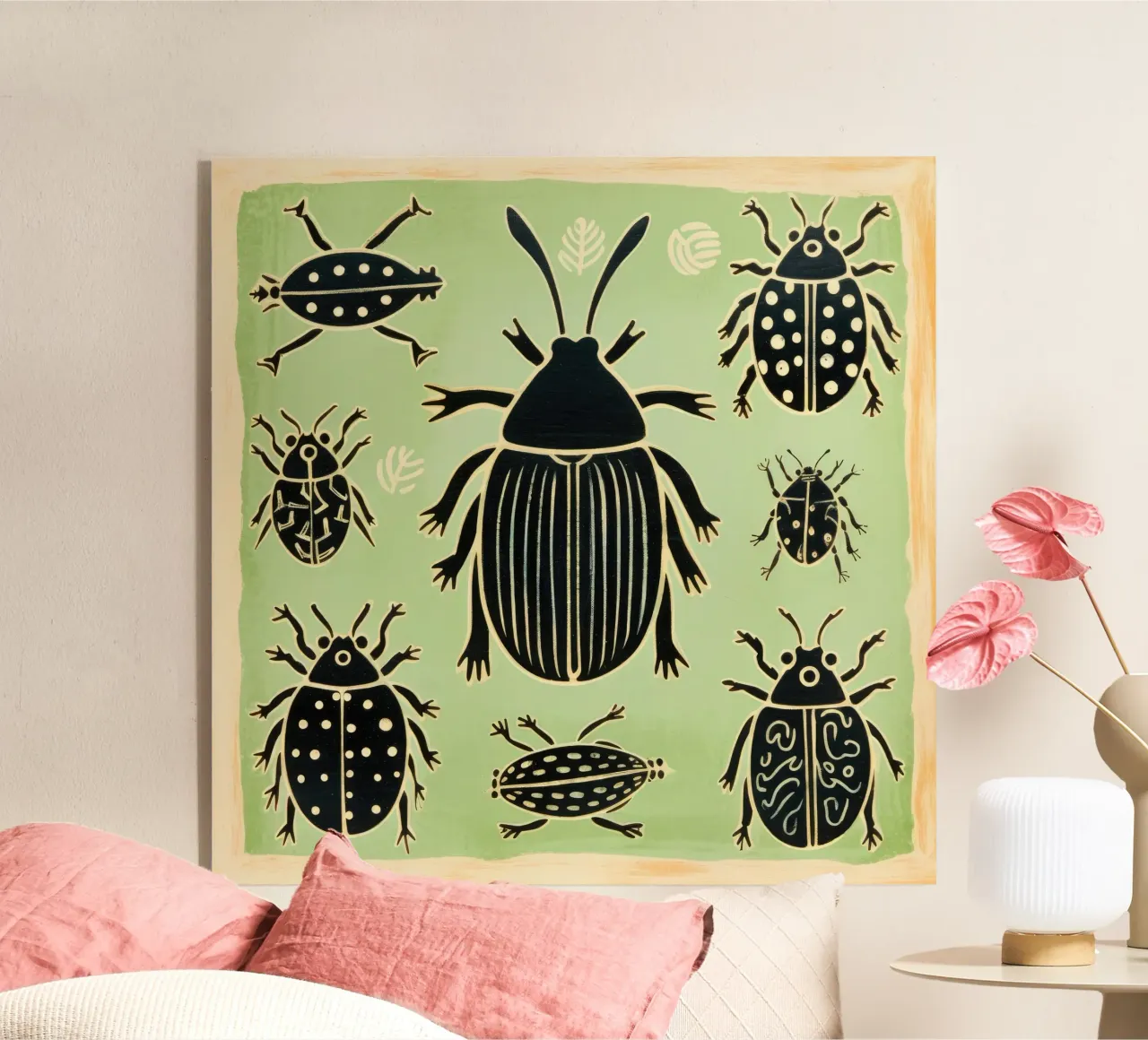 Cucaracha verde 1 metacrilato de Minimal Animal Art