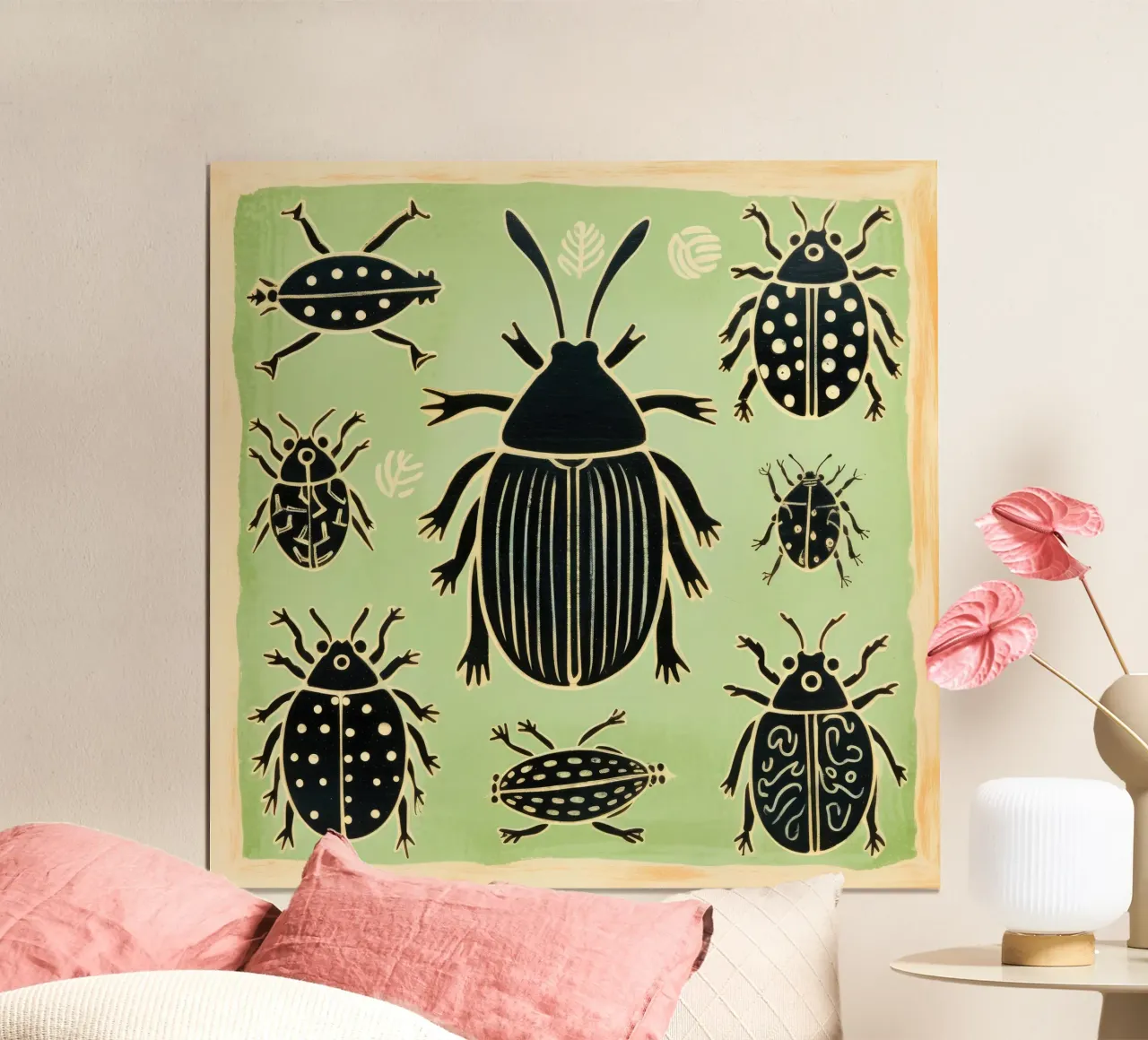 Cucaracha verde 1 hahnemühle de Minimal Animal Art