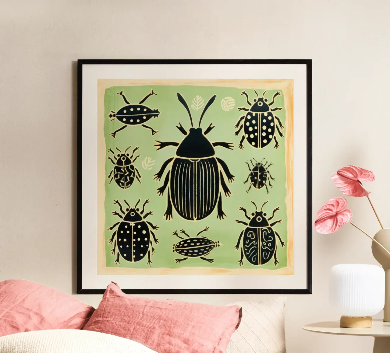 Cucaracha verde 1 hahnemühle de Minimal Animal Art
