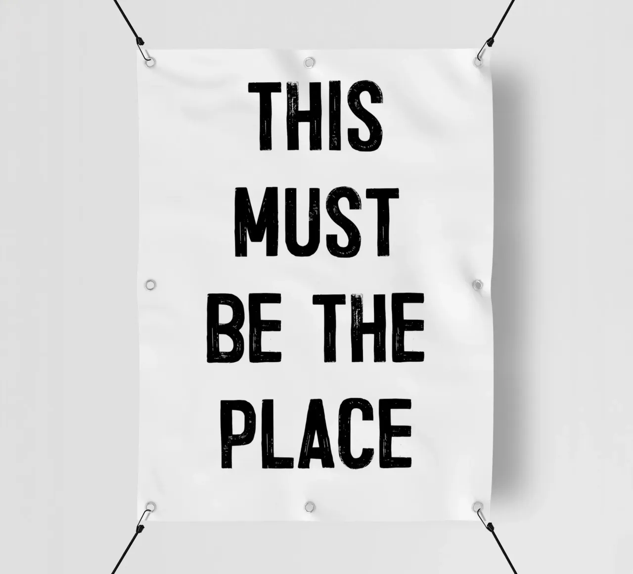 "THIS MUST BE THE PLACE" telo in pvc da ramosashop
