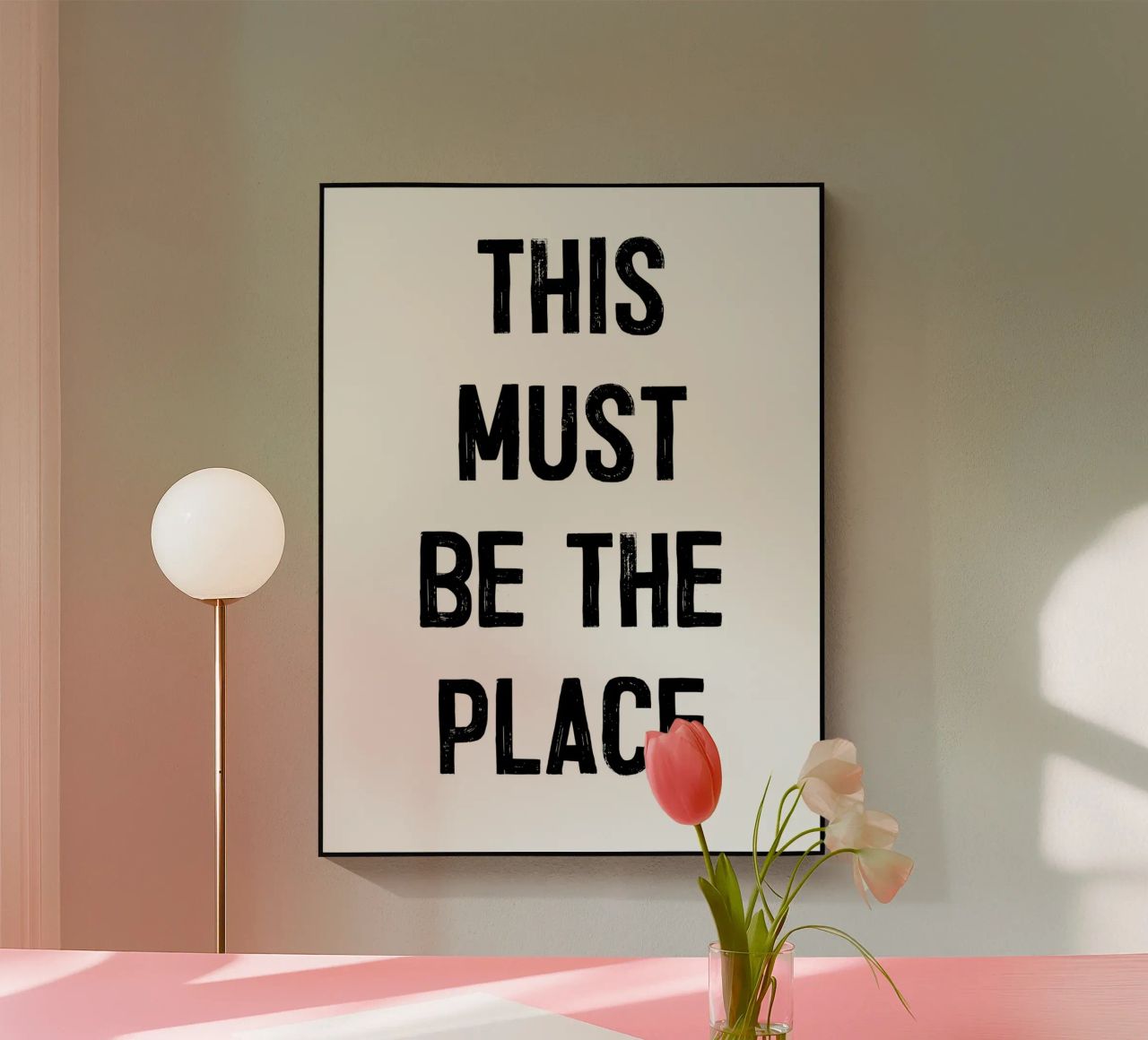 "THIS MUST BE THE PLACE" plexiglass da ramosashop