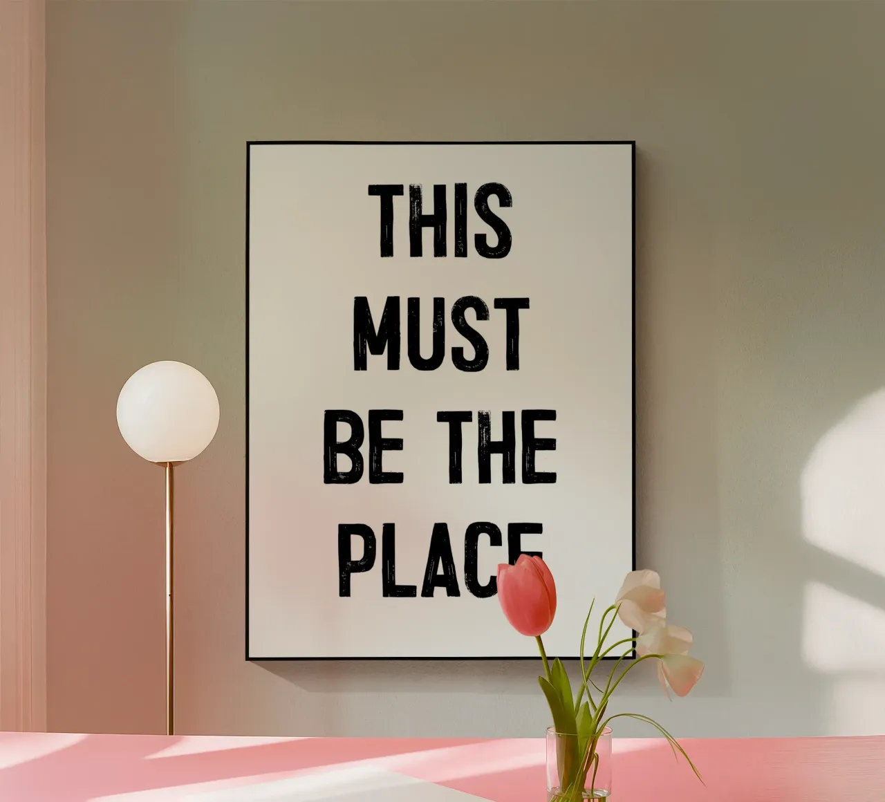 "THIS MUST BE THE PLACE" plexiglass da ramosashop