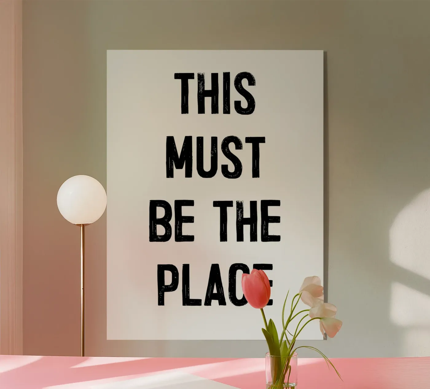 "THIS MUST BE THE PLACE" plexiglass da ramosashop