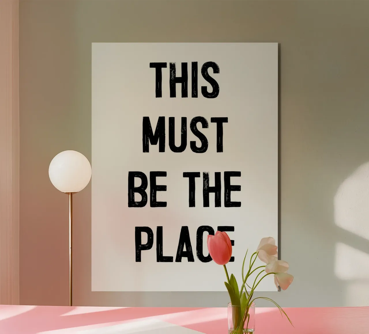 "THIS MUST BE THE PLACE" alluminio dibond da ramosashop