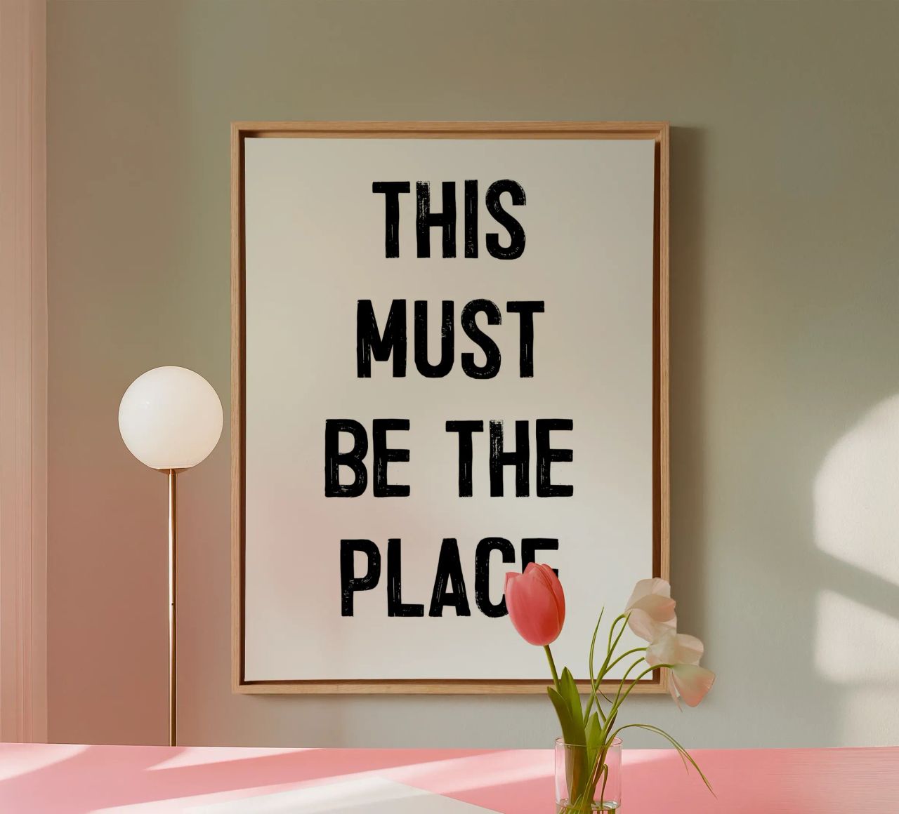 "THIS MUST BE THE PLACE" tela da ramosashop