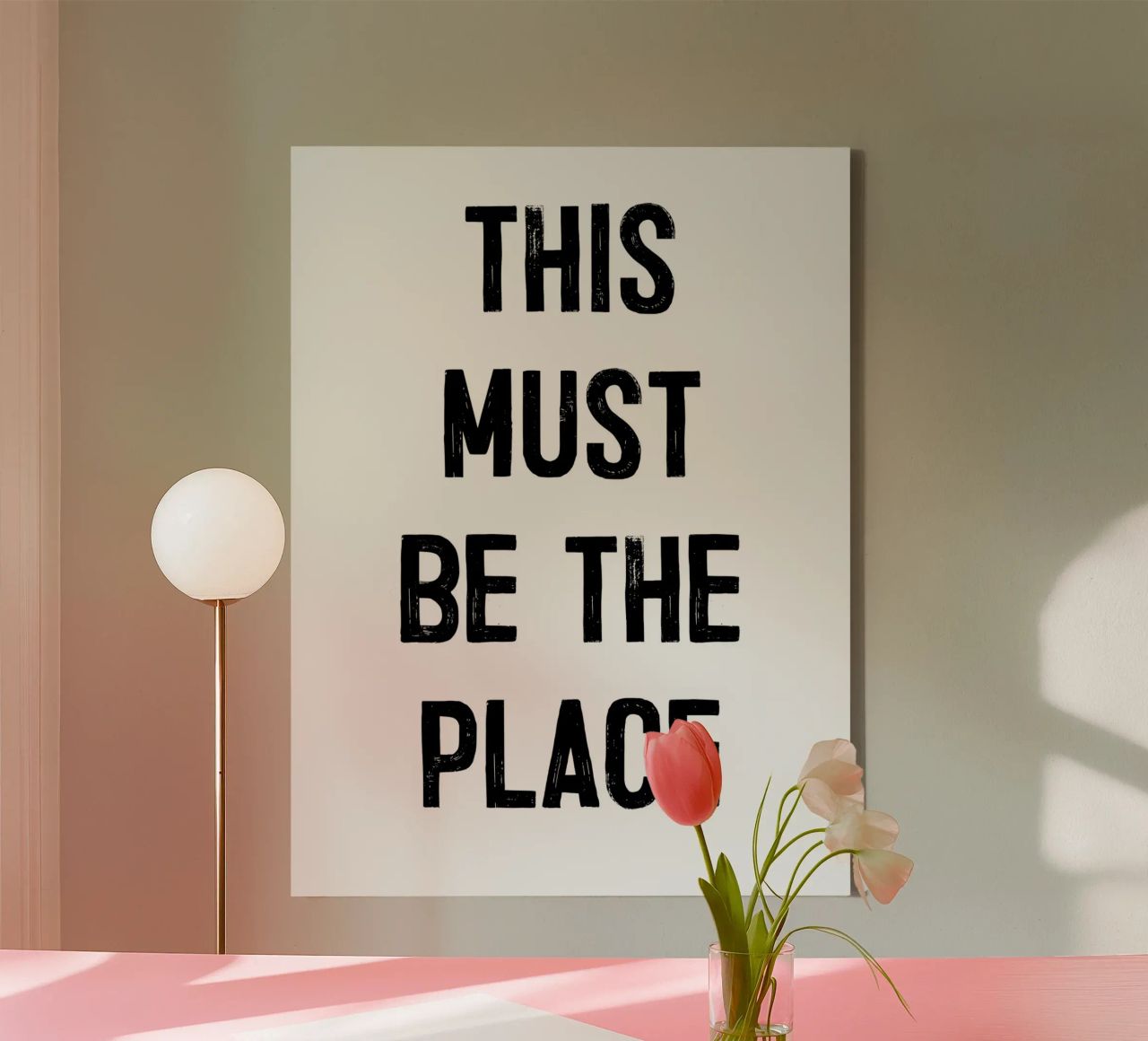 "THIS MUST BE THE PLACE" tela da ramosashop