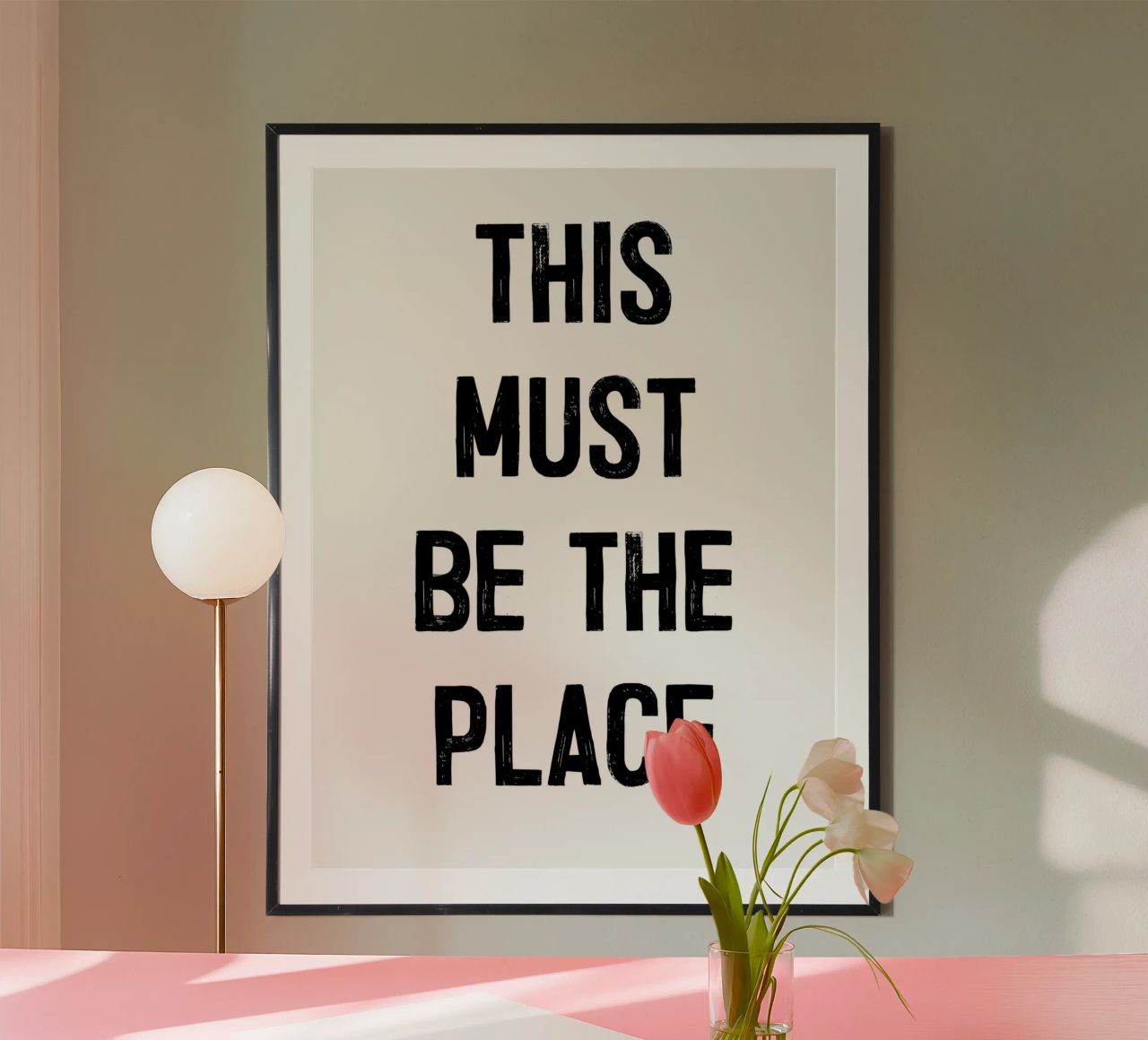 "THIS MUST BE THE PLACE" poster da ramosashop