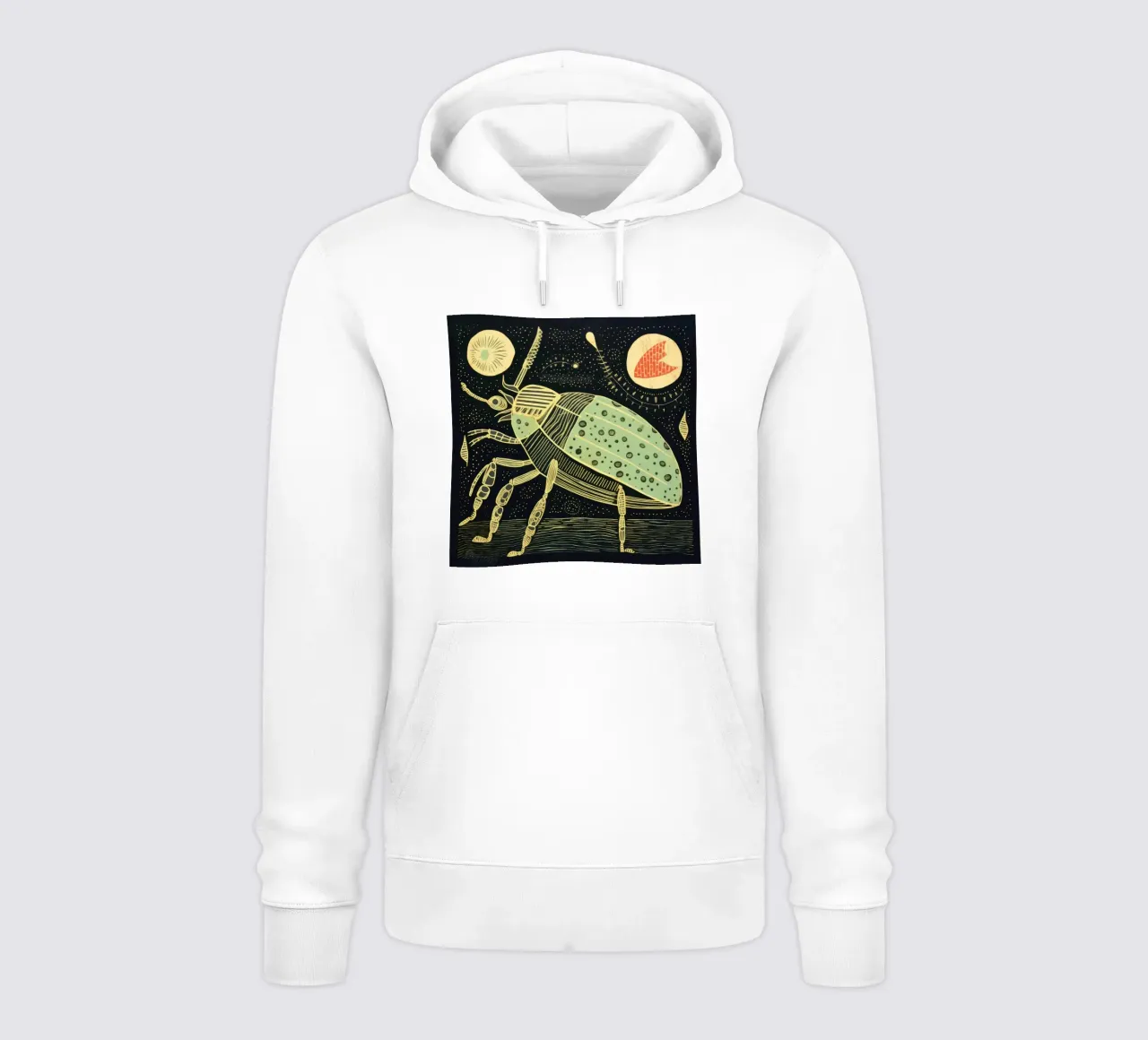 Cucaracha verde 2 sudadera con capucha de Minimal Animal Art