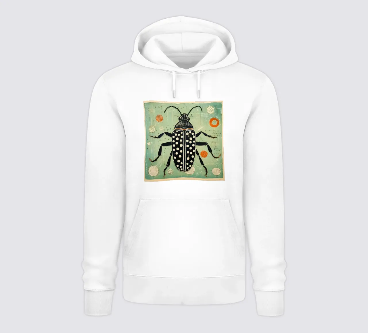 Grüne Kakerlake 3 Hoodie von Minimal Animal Art