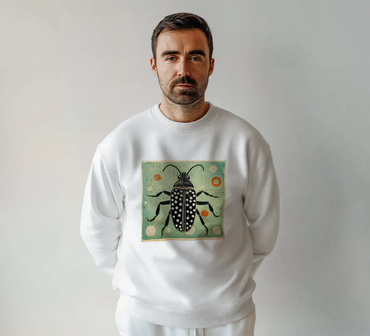 Cafard vert 3 sweat de Minimal Animal Art