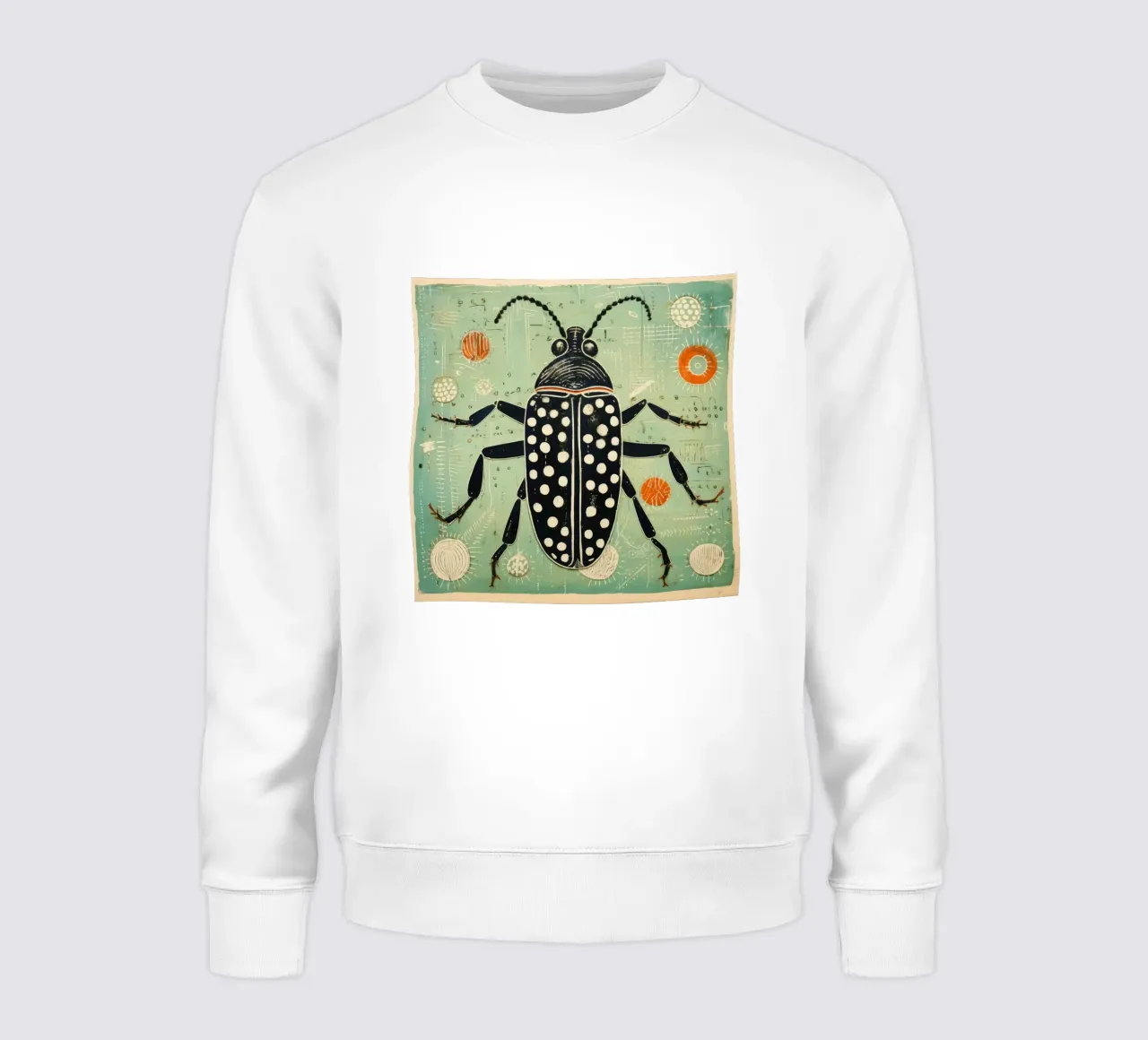 Cafard vert 3 sweat de Minimal Animal Art