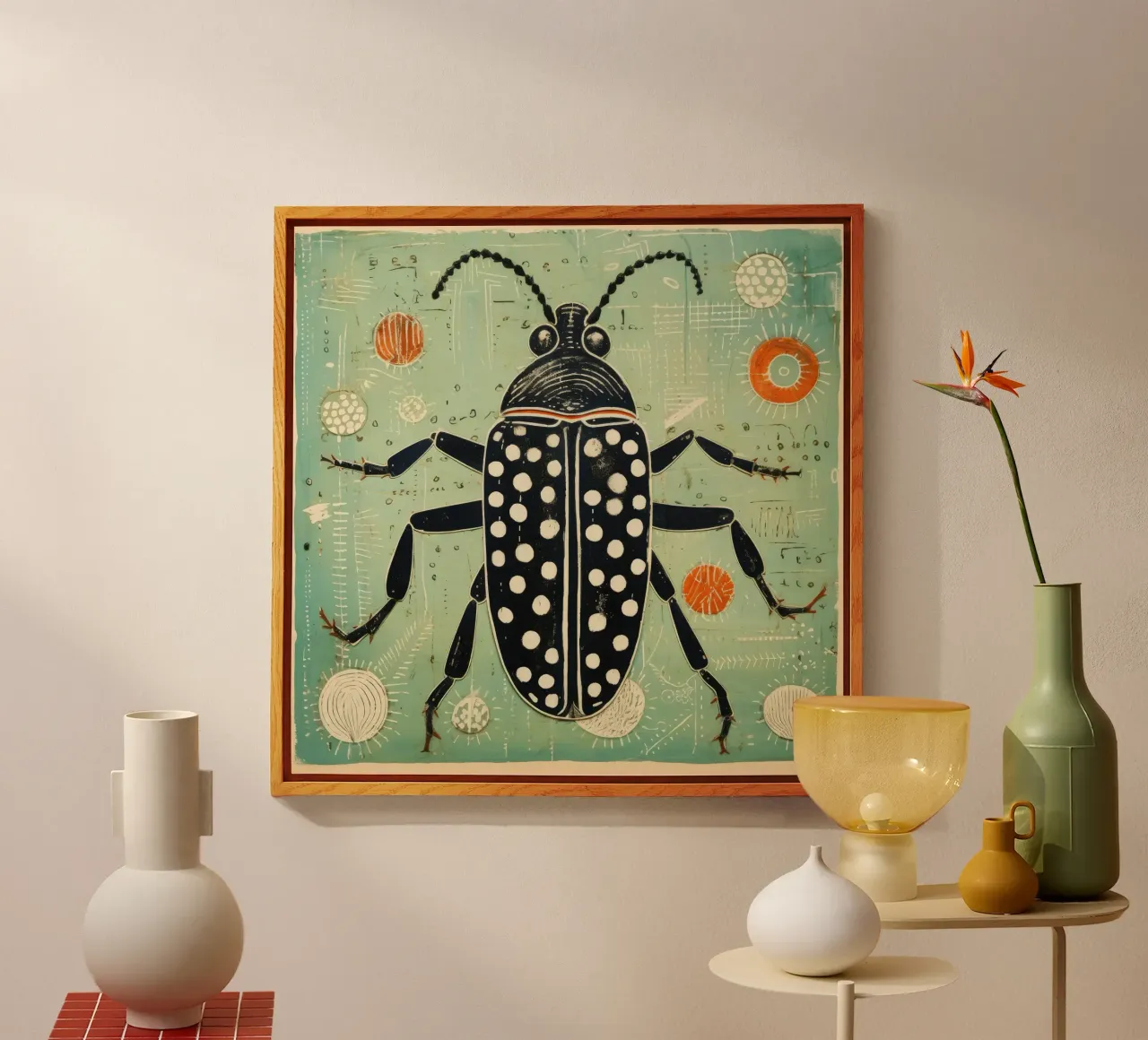 Scarafaggio verde 3 plexiglass da Minimal Animal Art