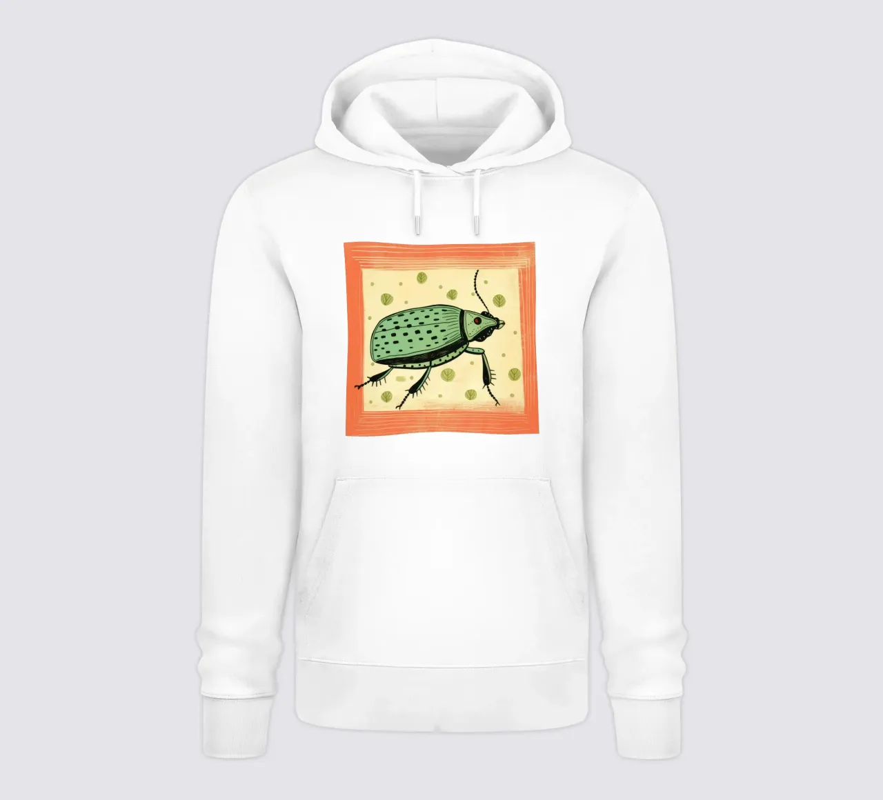 Cucaracha verde 4 sudadera con capucha de Minimal Animal Art