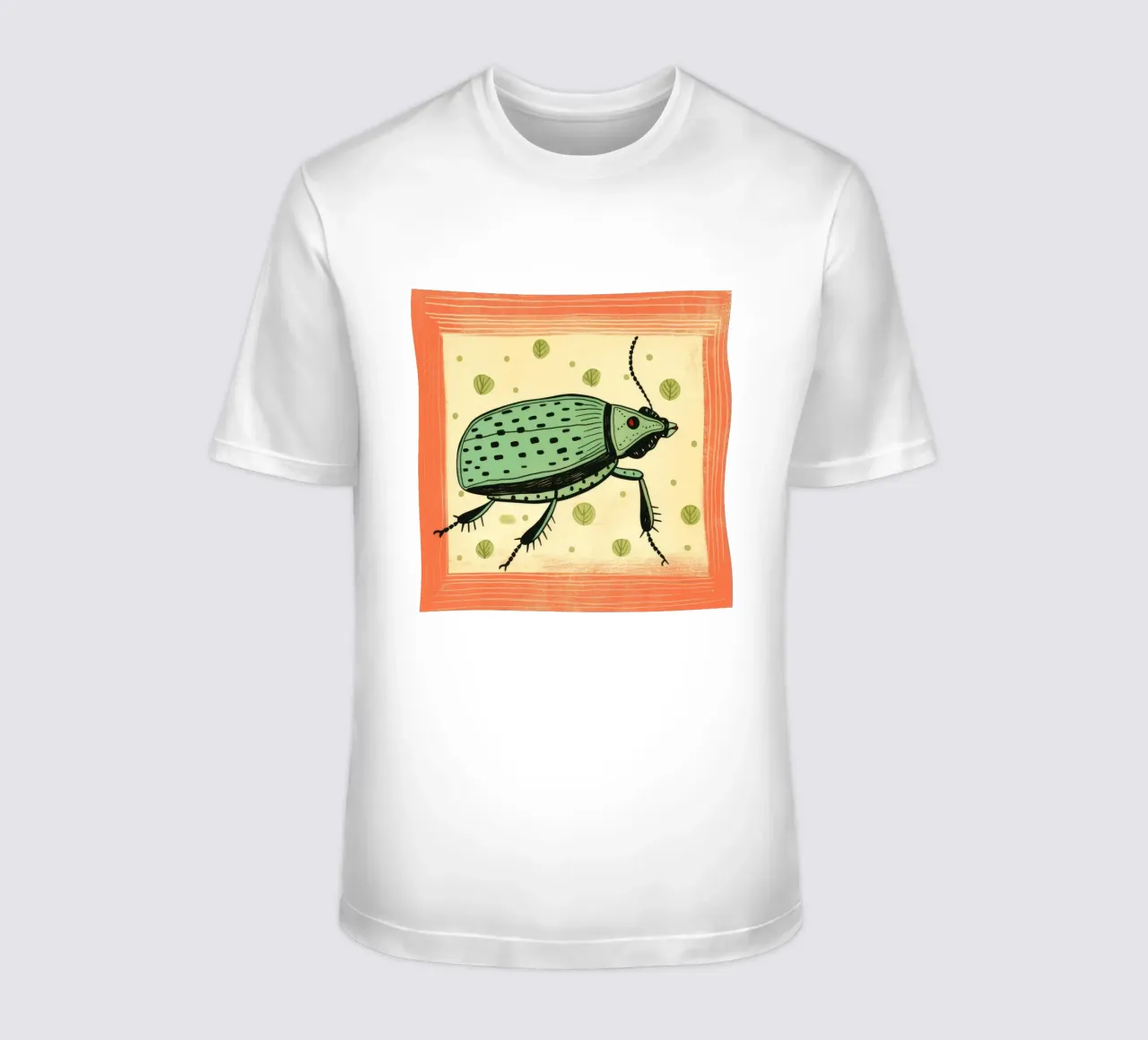 Green Cockroach 4 t-shirt by Minimal Animal Art