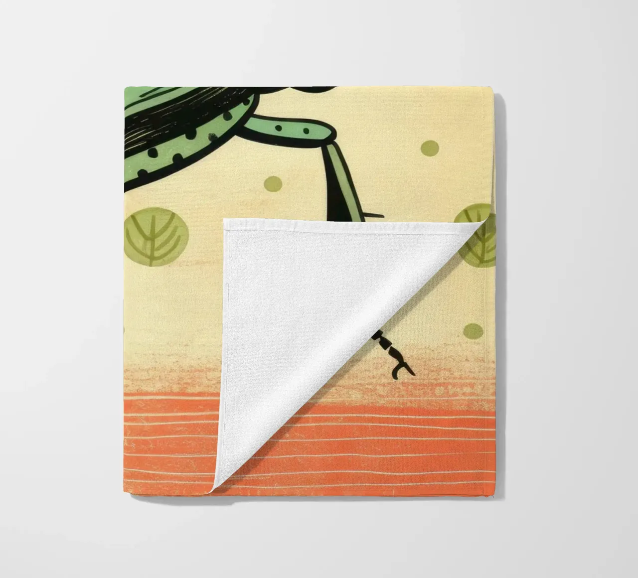 Blatte verte 4 serviette de plage de Minimal Animal Art