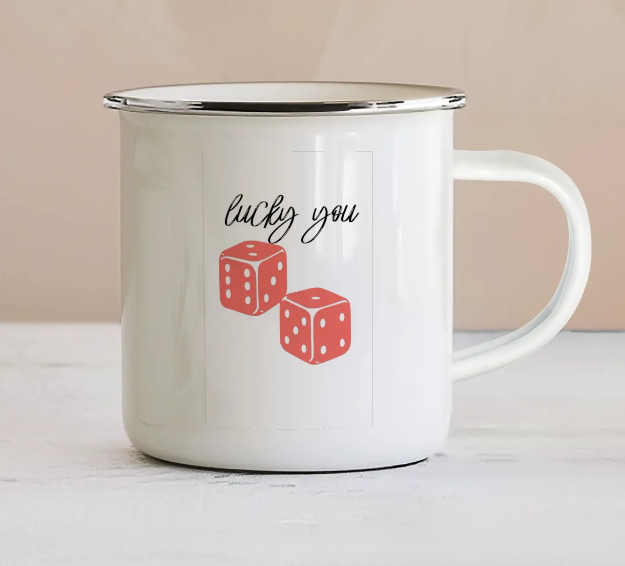 lucky you tazza in smalto da ramosashop