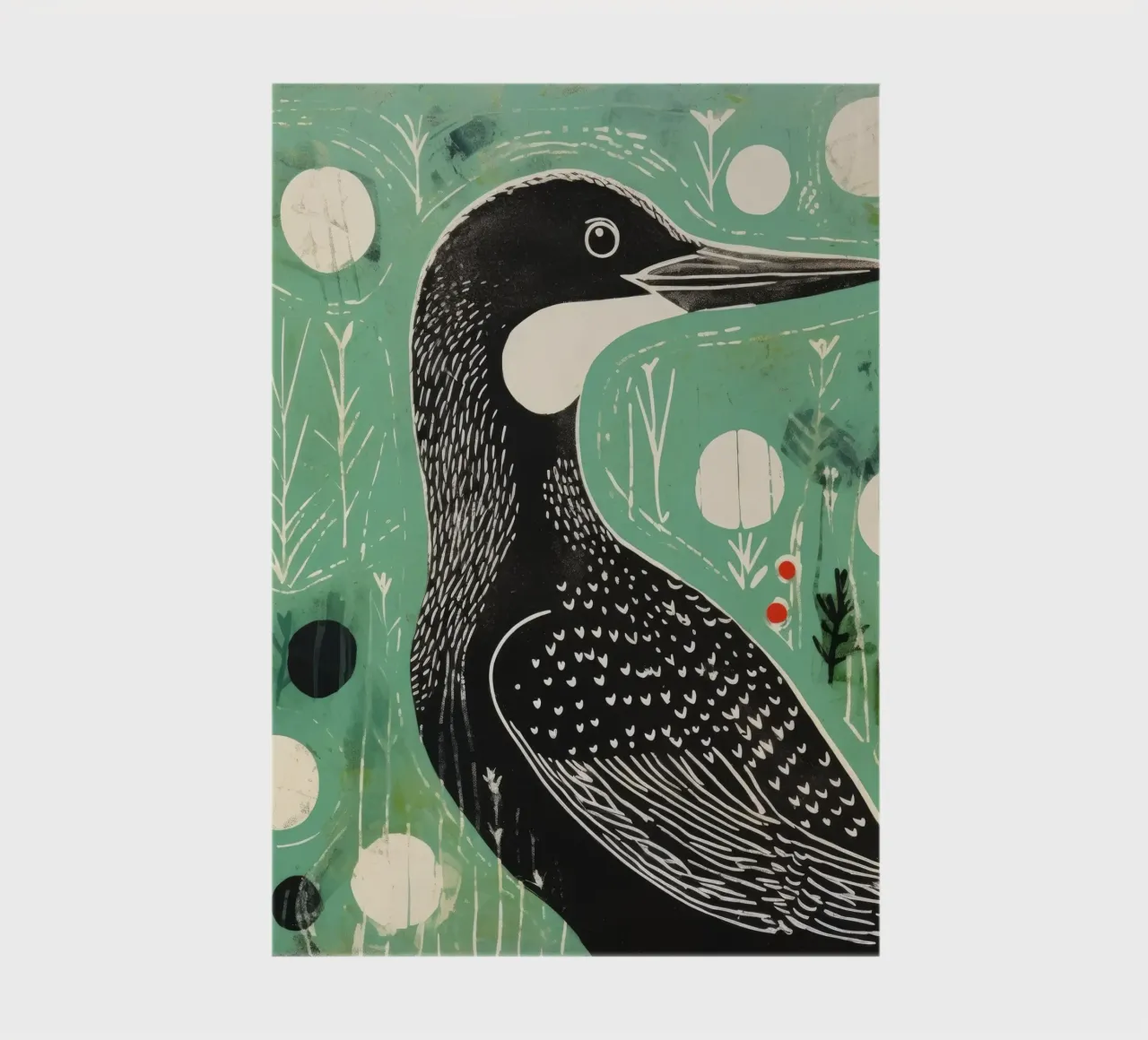 Cormorano verde 1 diario da Minimal Animal Art