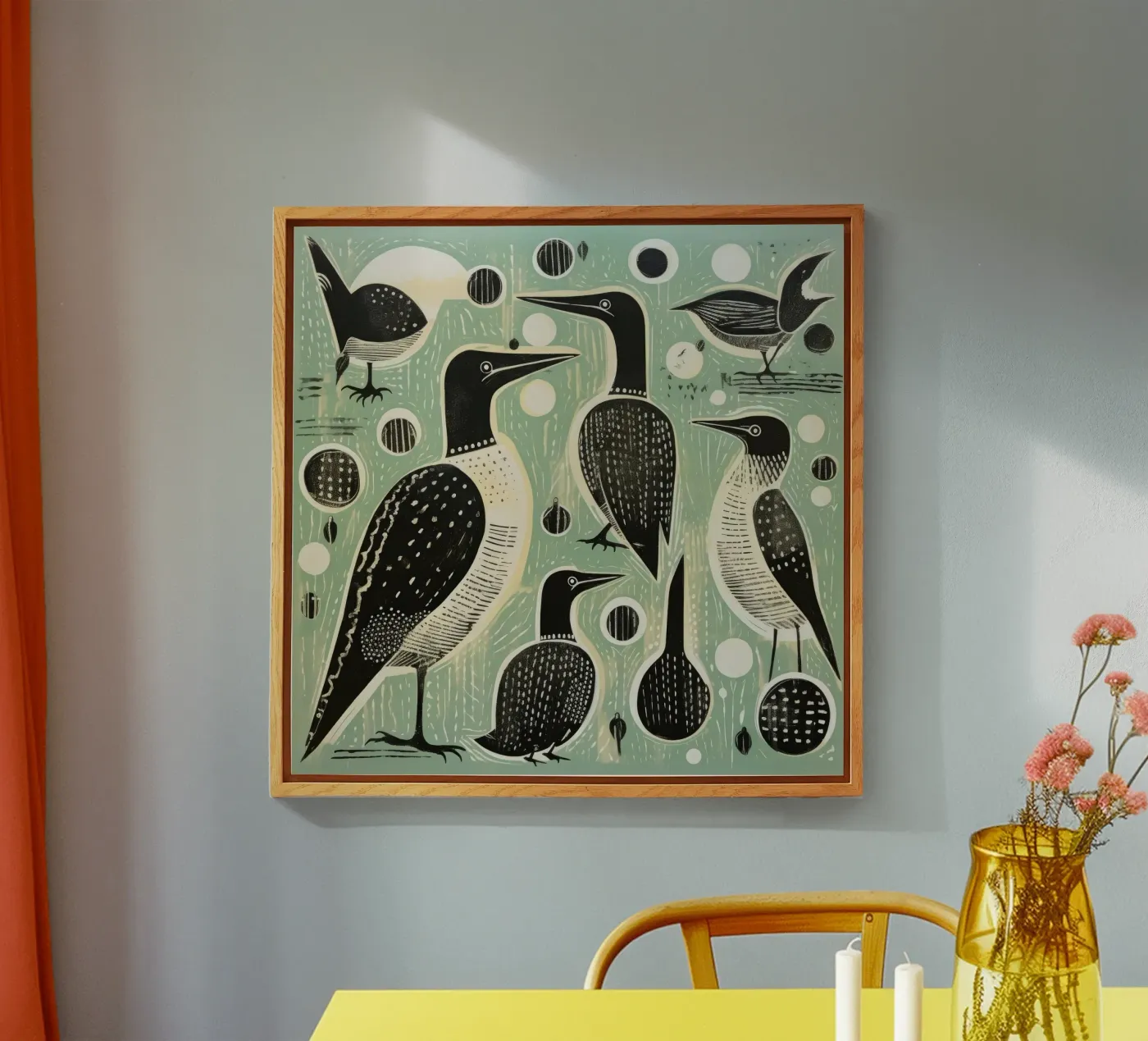Cormorani verdi plexiglass da Minimal Animal Art