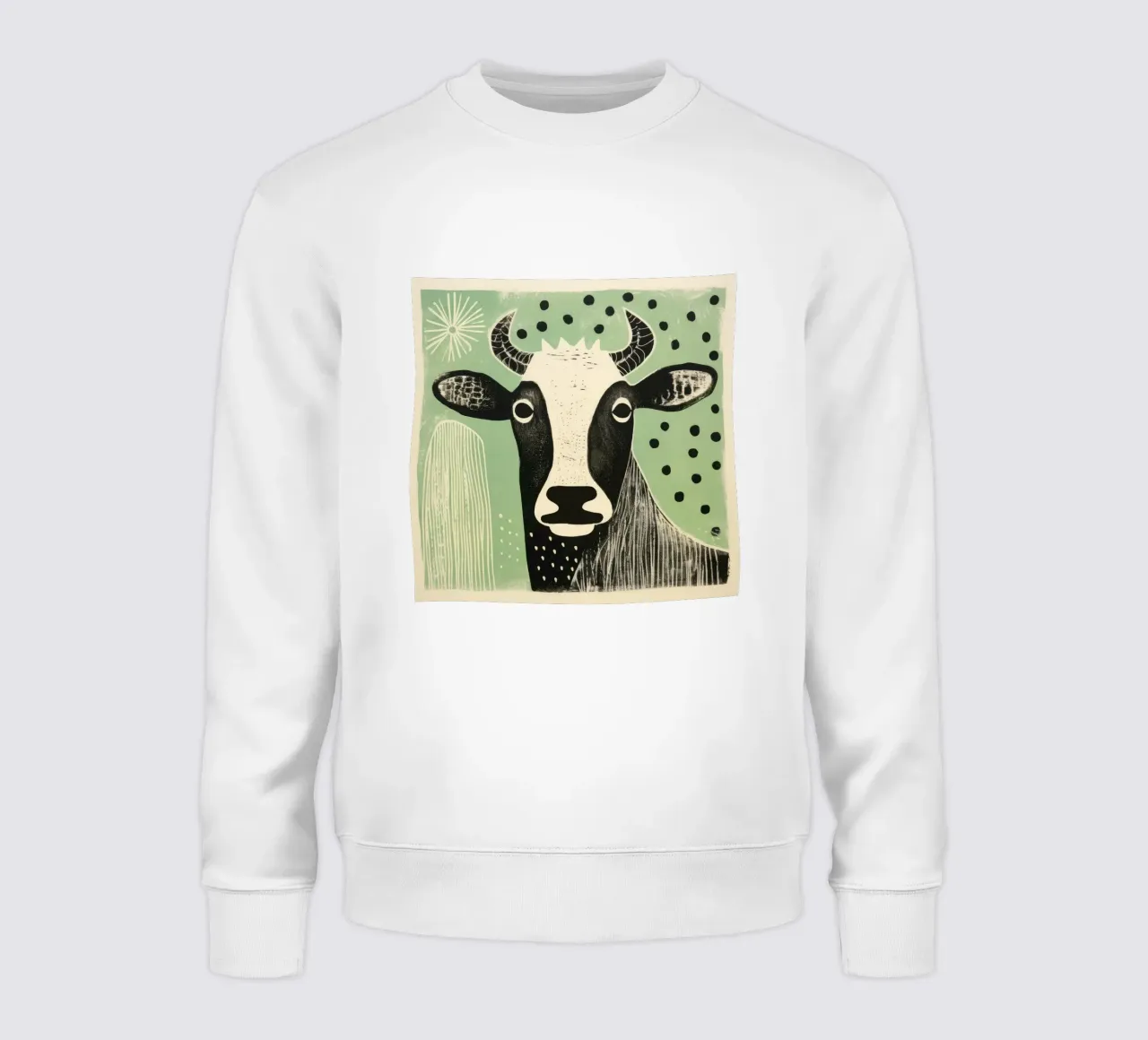 Mucca verde felpa da Minimal Animal Art