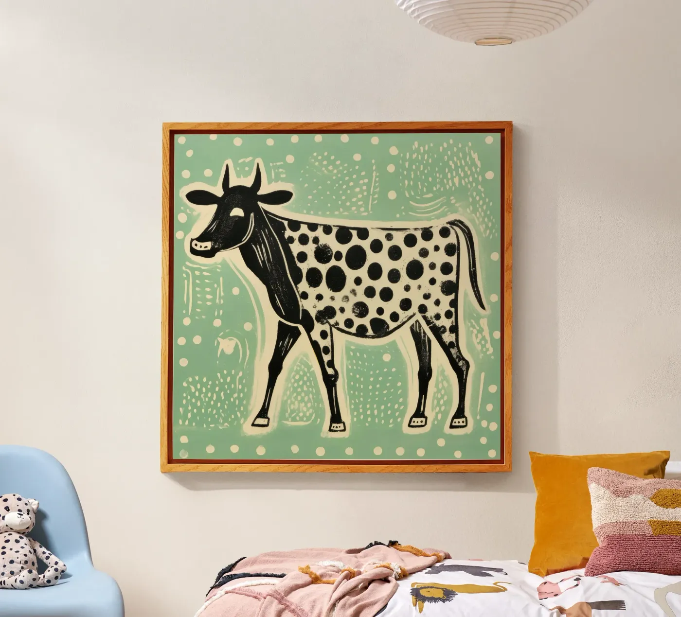 Vache verte plexiglas de Minimal Animal Art