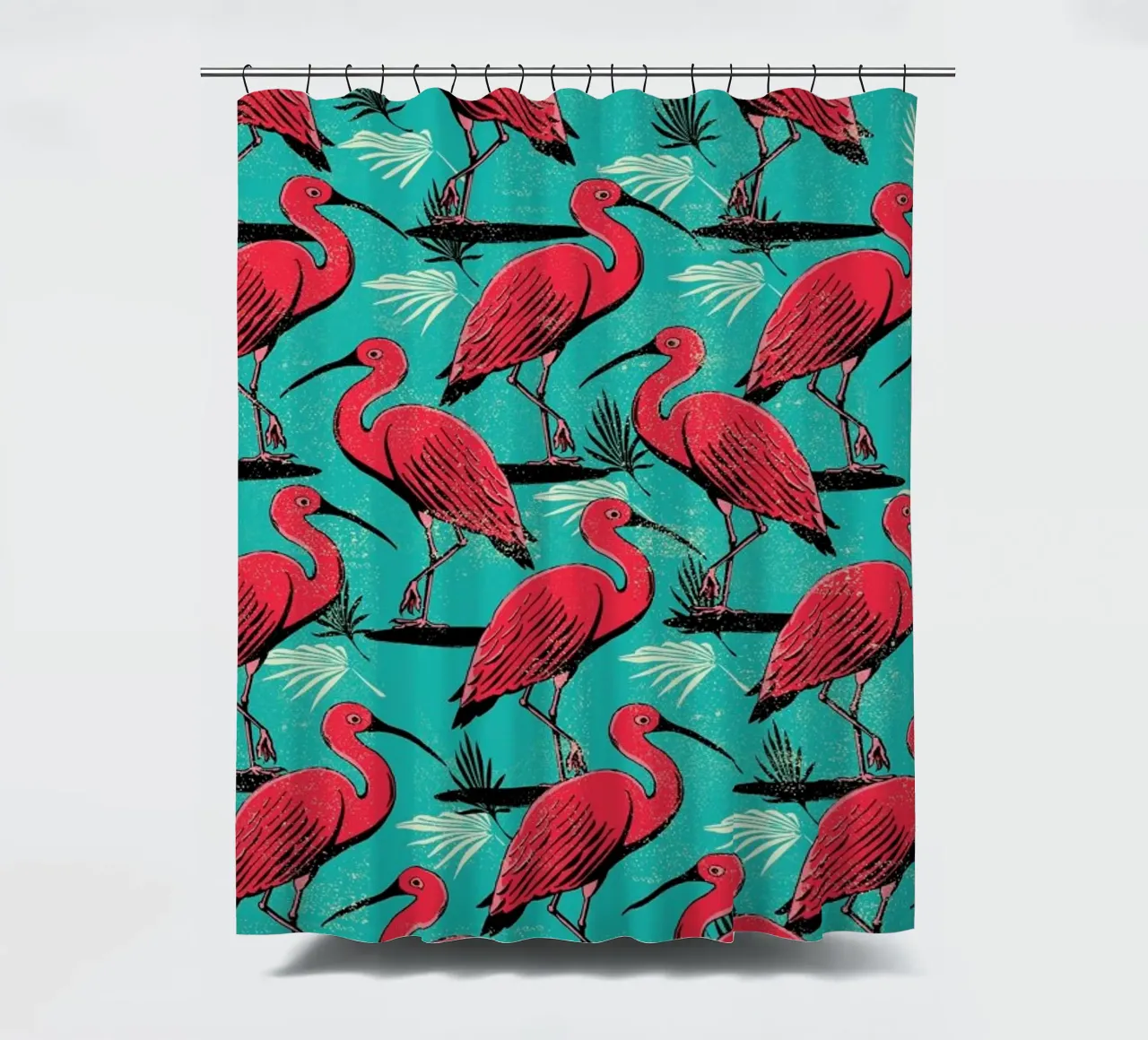Scarlet Ibis tenda da doccia da Rocket68