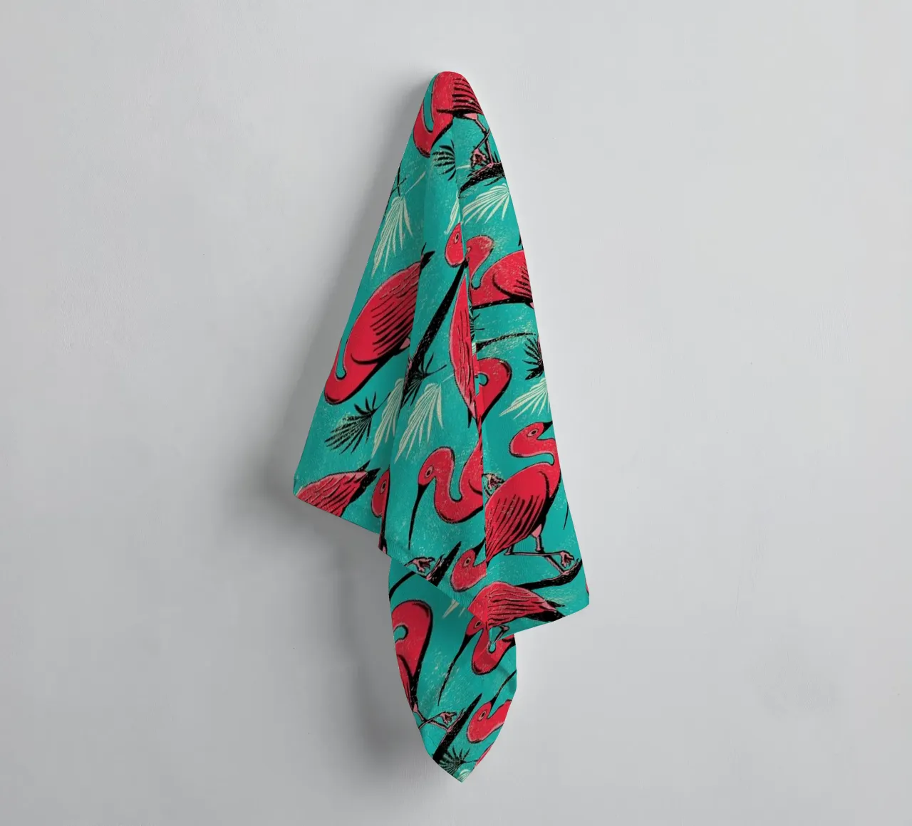 Scarlet Ibis towel by Rocket68