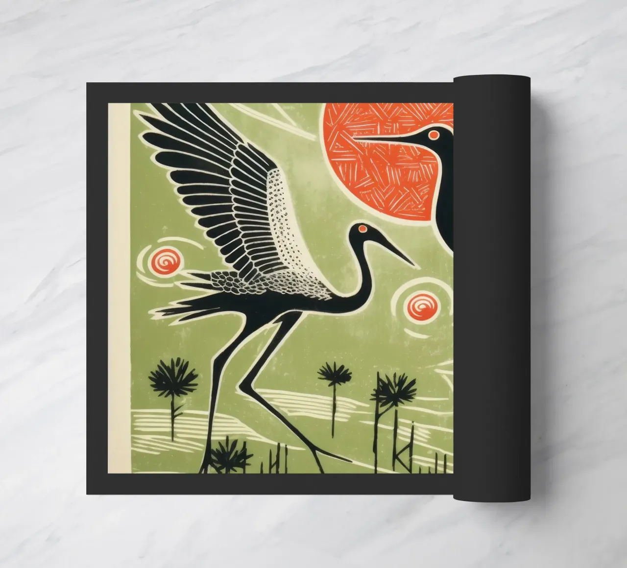 Gru verdi zerbino da Minimal Animal Art