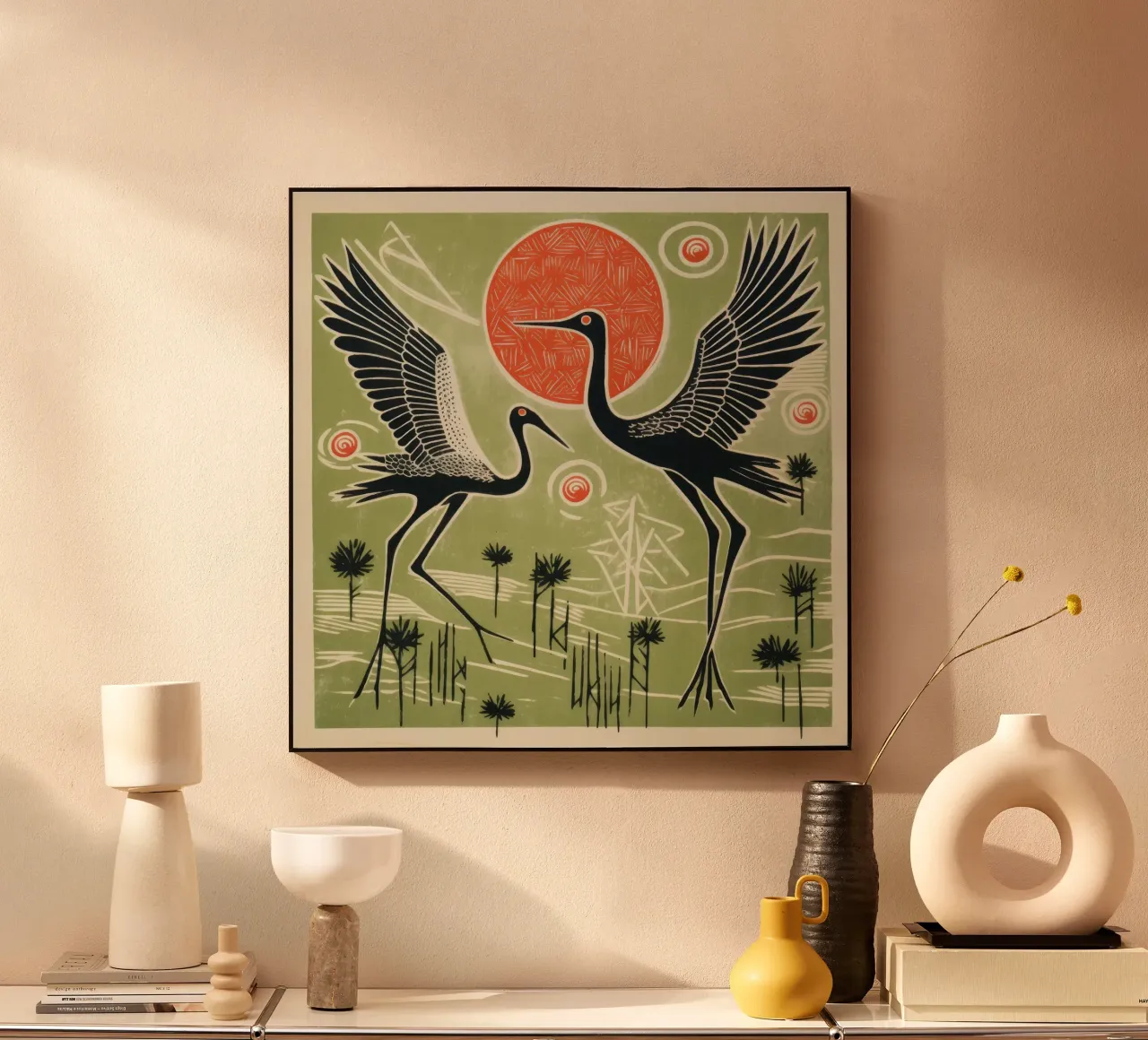 Gru verdi plexiglass da Minimal Animal Art