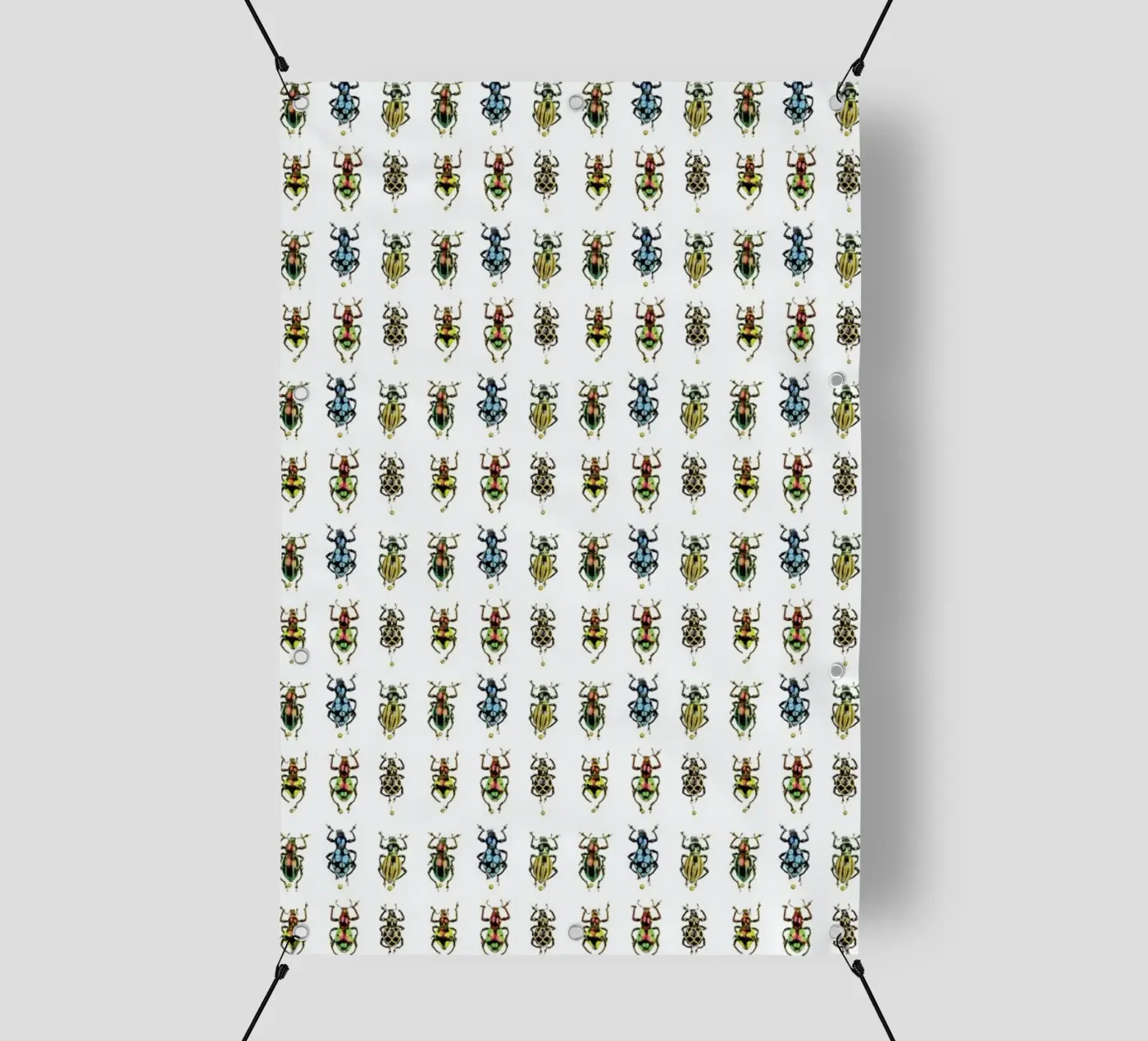 Tiny Beetles pvc-zeil van Curious Collections by Marielle Leenders
