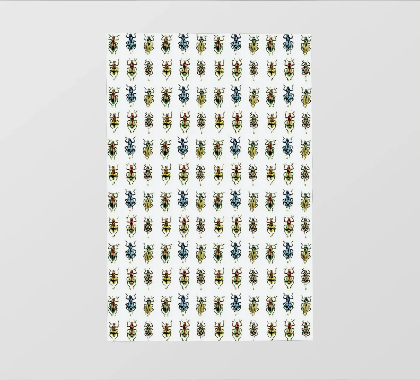 Tiny Beetles pvc-zeil van Curious Collections by Marielle Leenders